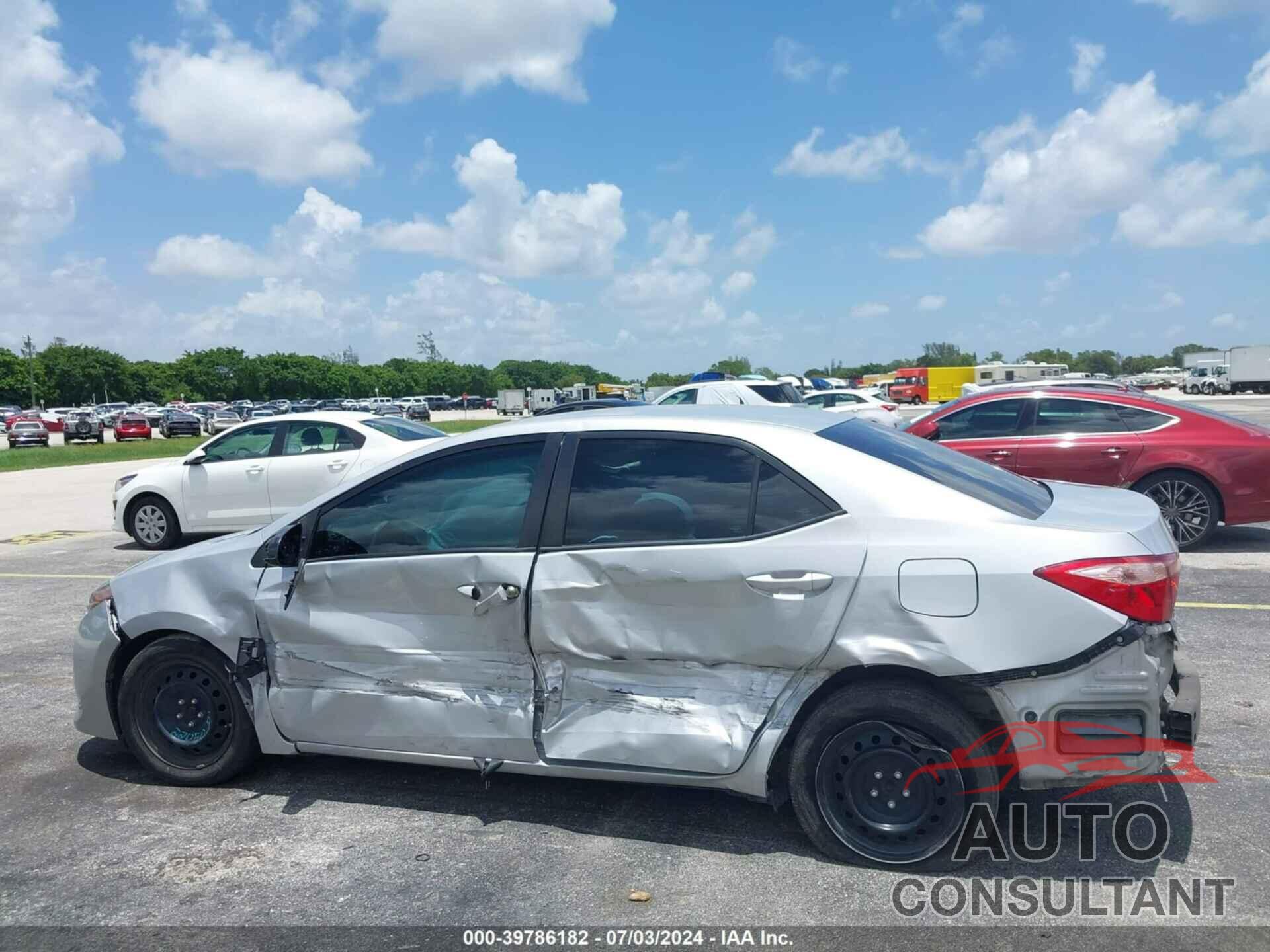 TOYOTA COROLLA 2019 - 2T1BURHE9KC222160