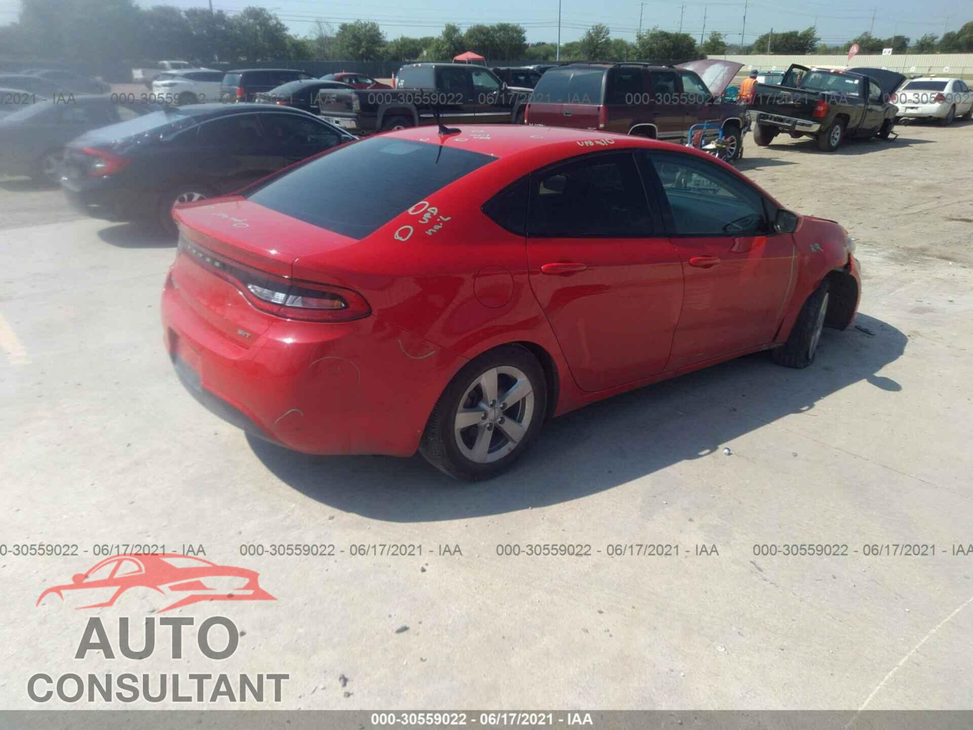 DODGE DART 2016 - 1C3CDFBB5GD623558