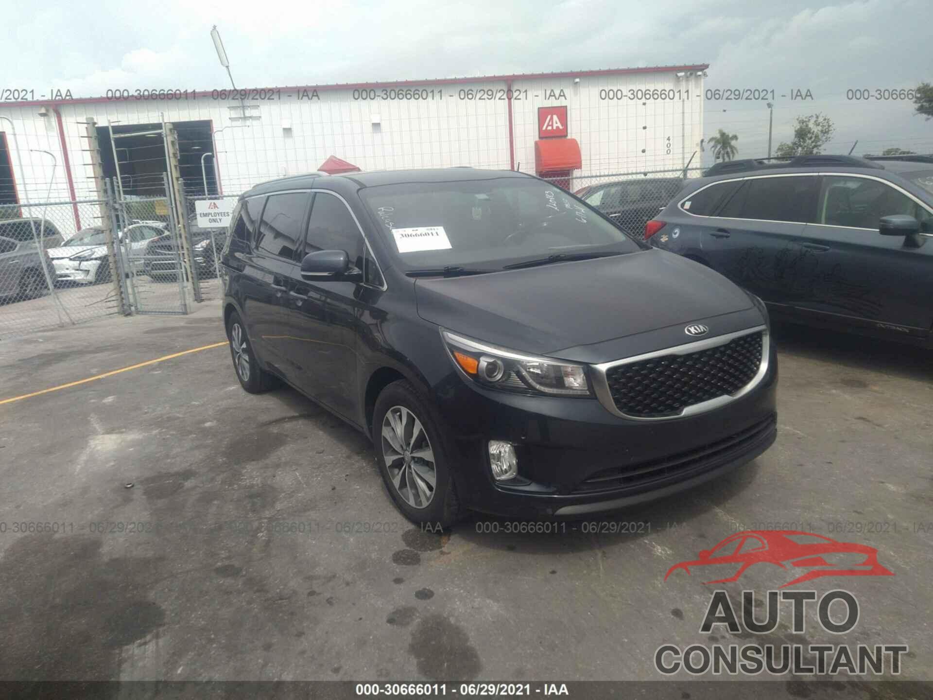 KIA SEDONA 2017 - KNDMC5C15H6278105