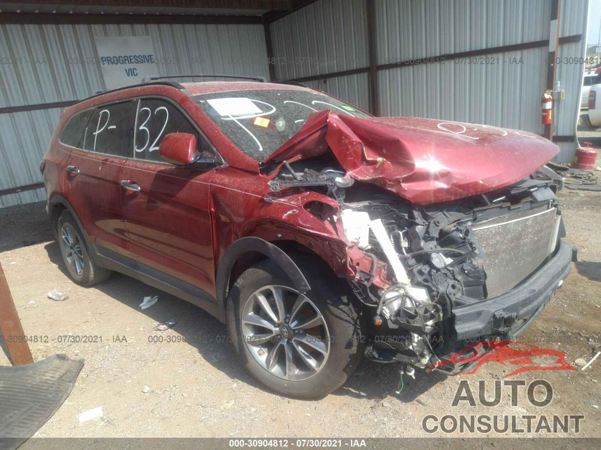 HYUNDAI SANTA FE 2017 - KM8SM4HF1HU184510