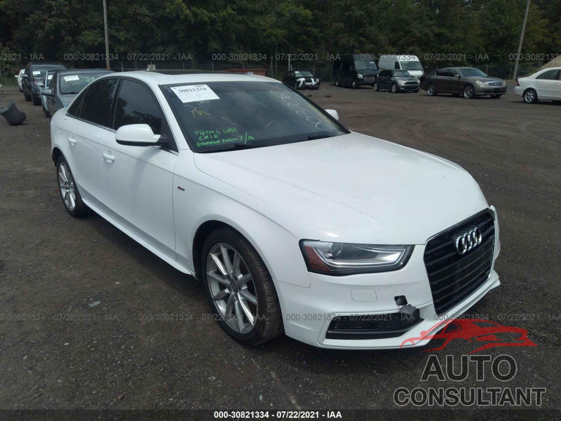 AUDI A4 2016 - WAUBFAFL1GN003708