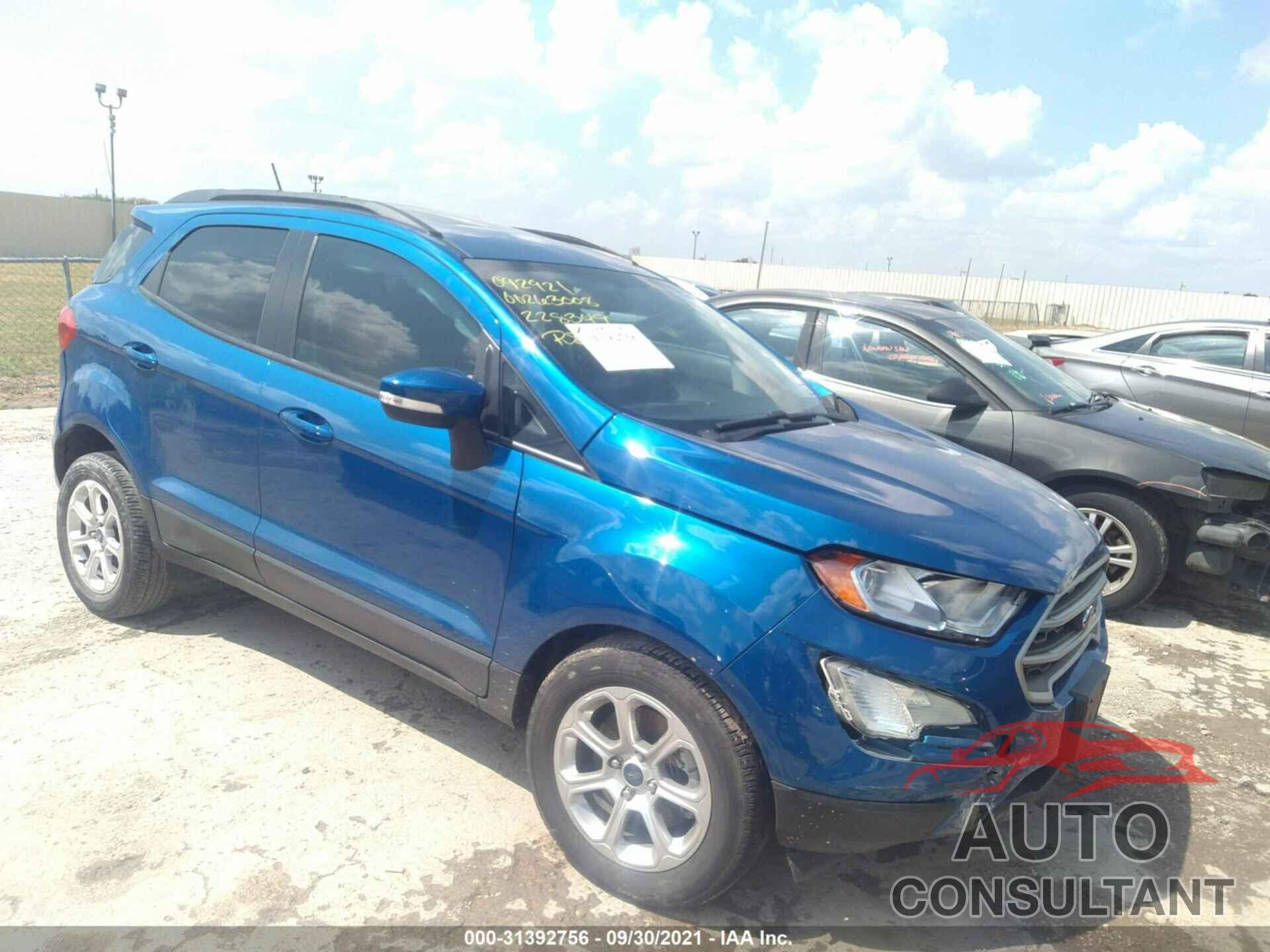 FORD ECOSPORT 2018 - MAJ3P1TE2JC228349