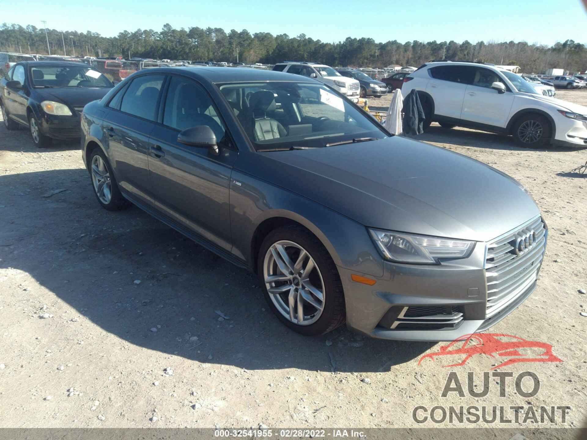 AUDI A4 2017 - WAUDNAF44HN049040