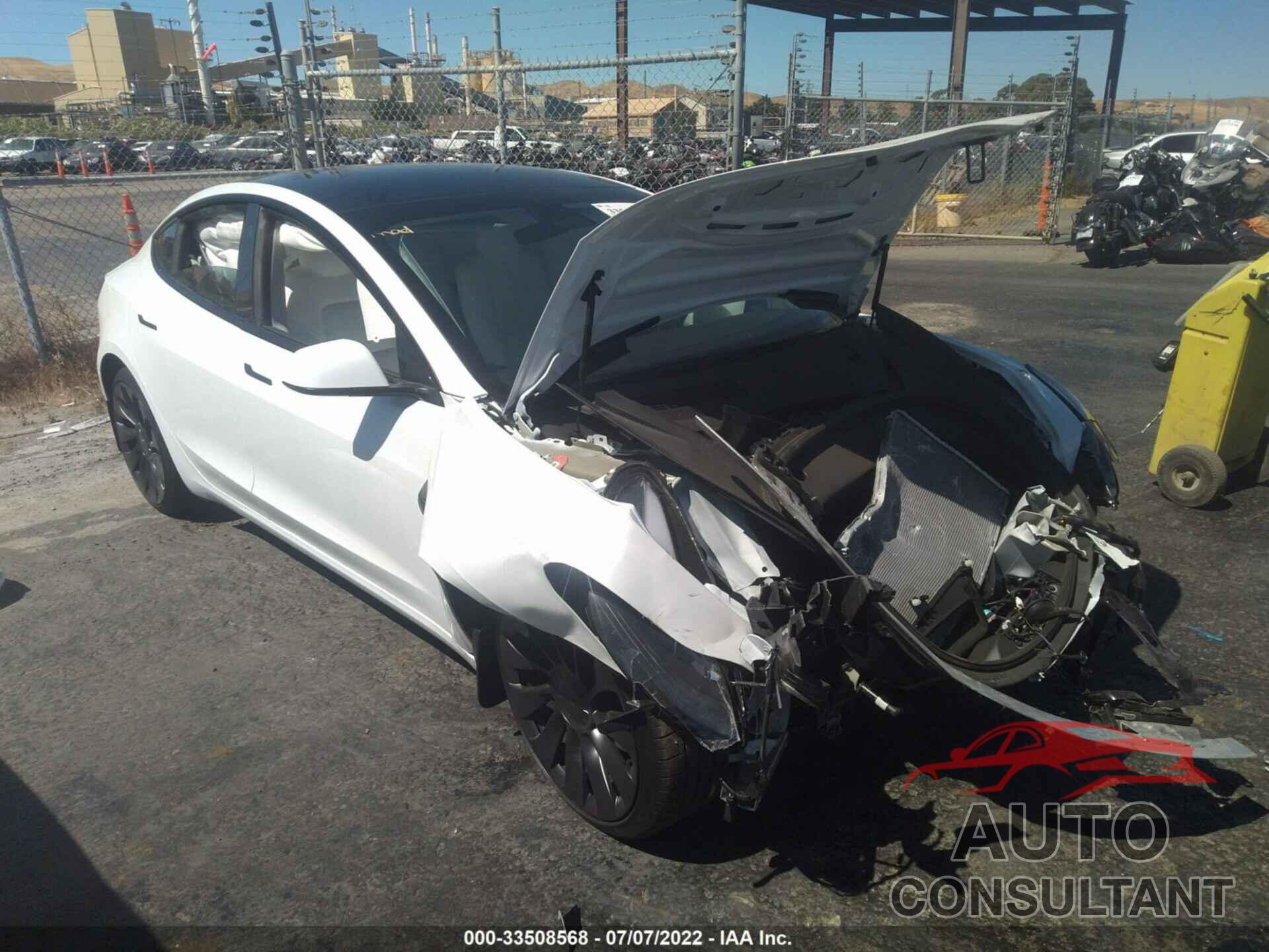 TESLA MODEL 3 2022 - 5YJ3E1EC1NF242036