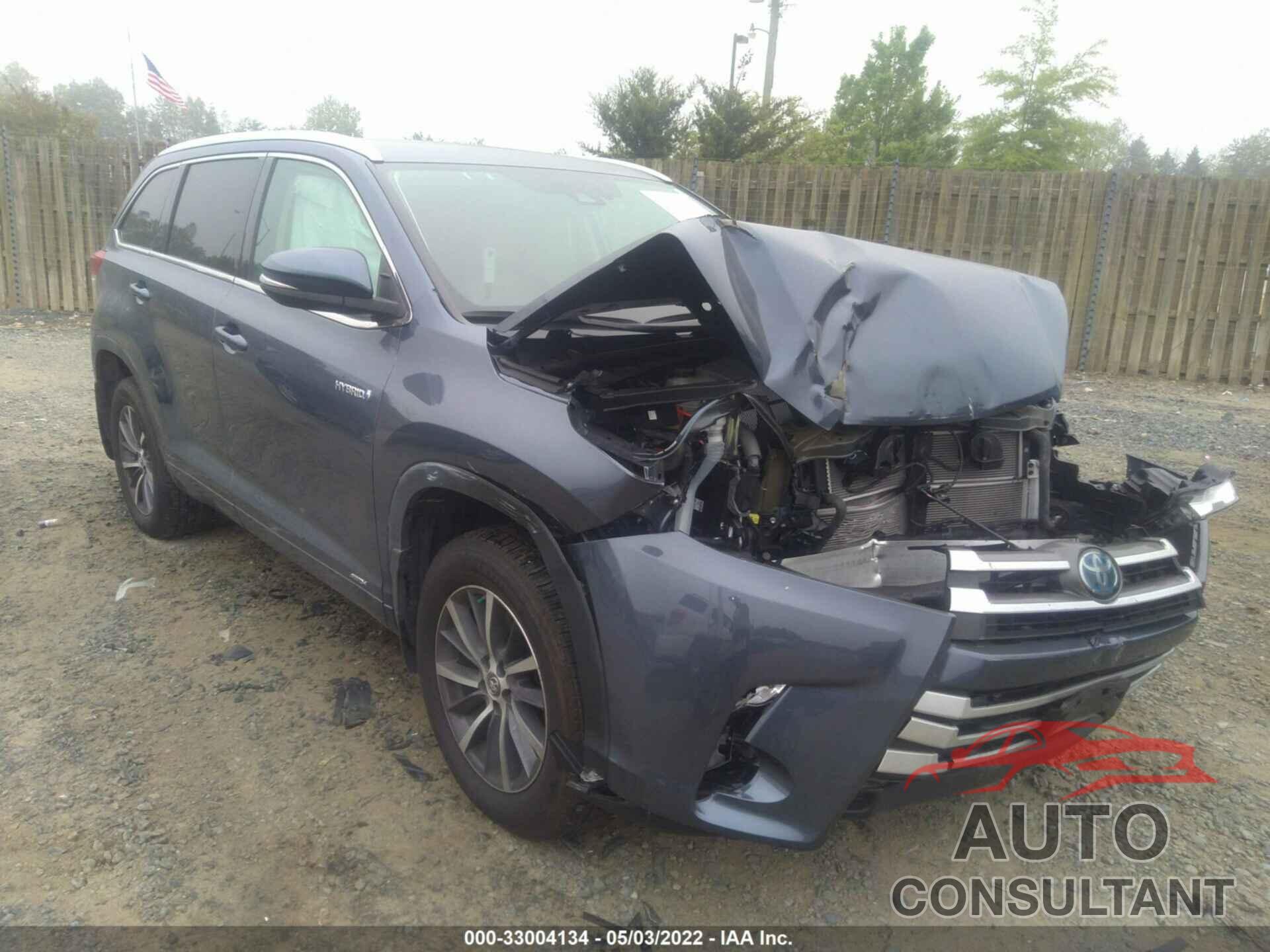 TOYOTA HIGHLANDER 2018 - 5TDJGRFH0JS040451