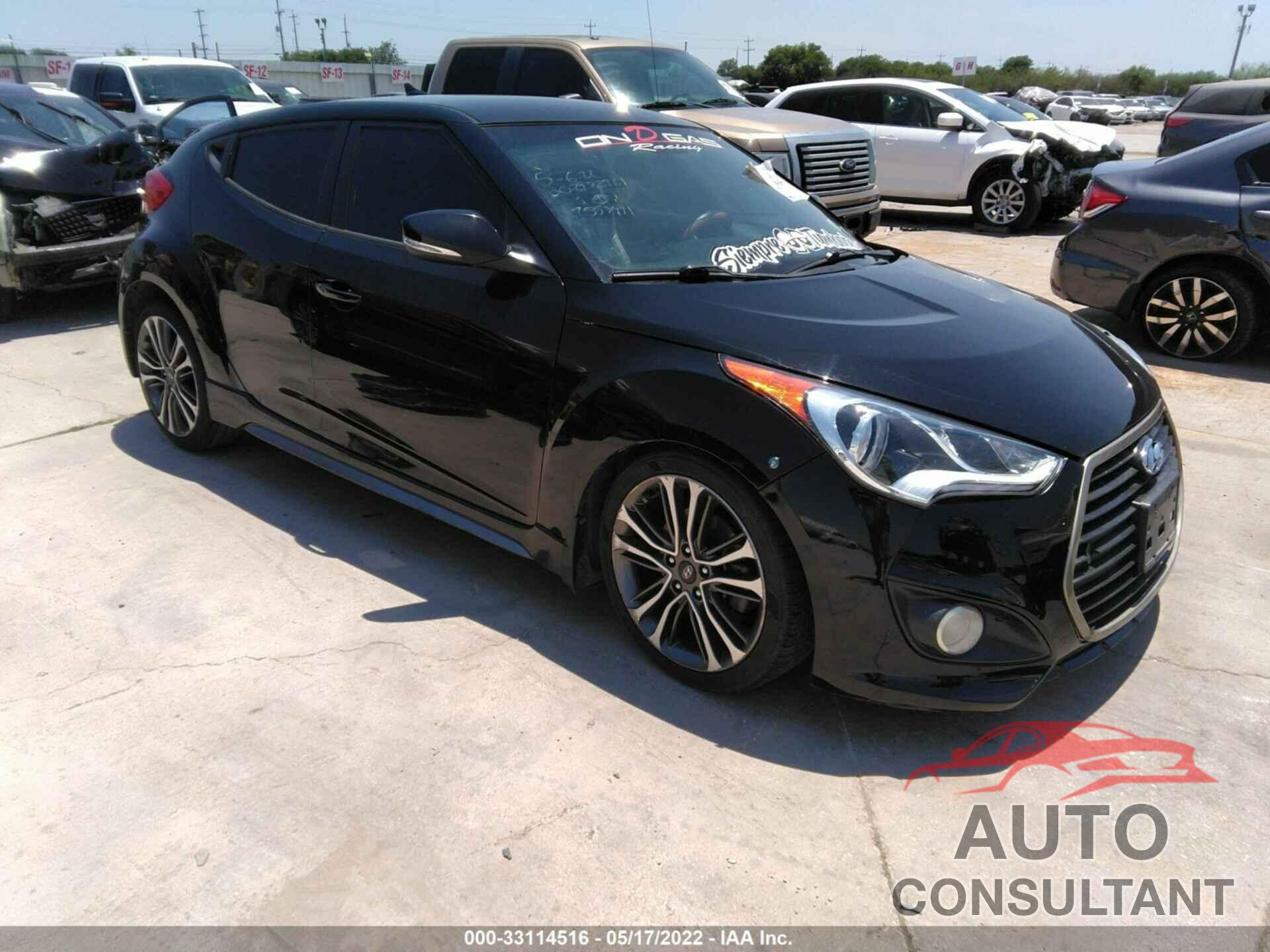 HYUNDAI VELOSTER 2016 - KMHTC6AE3GU255399