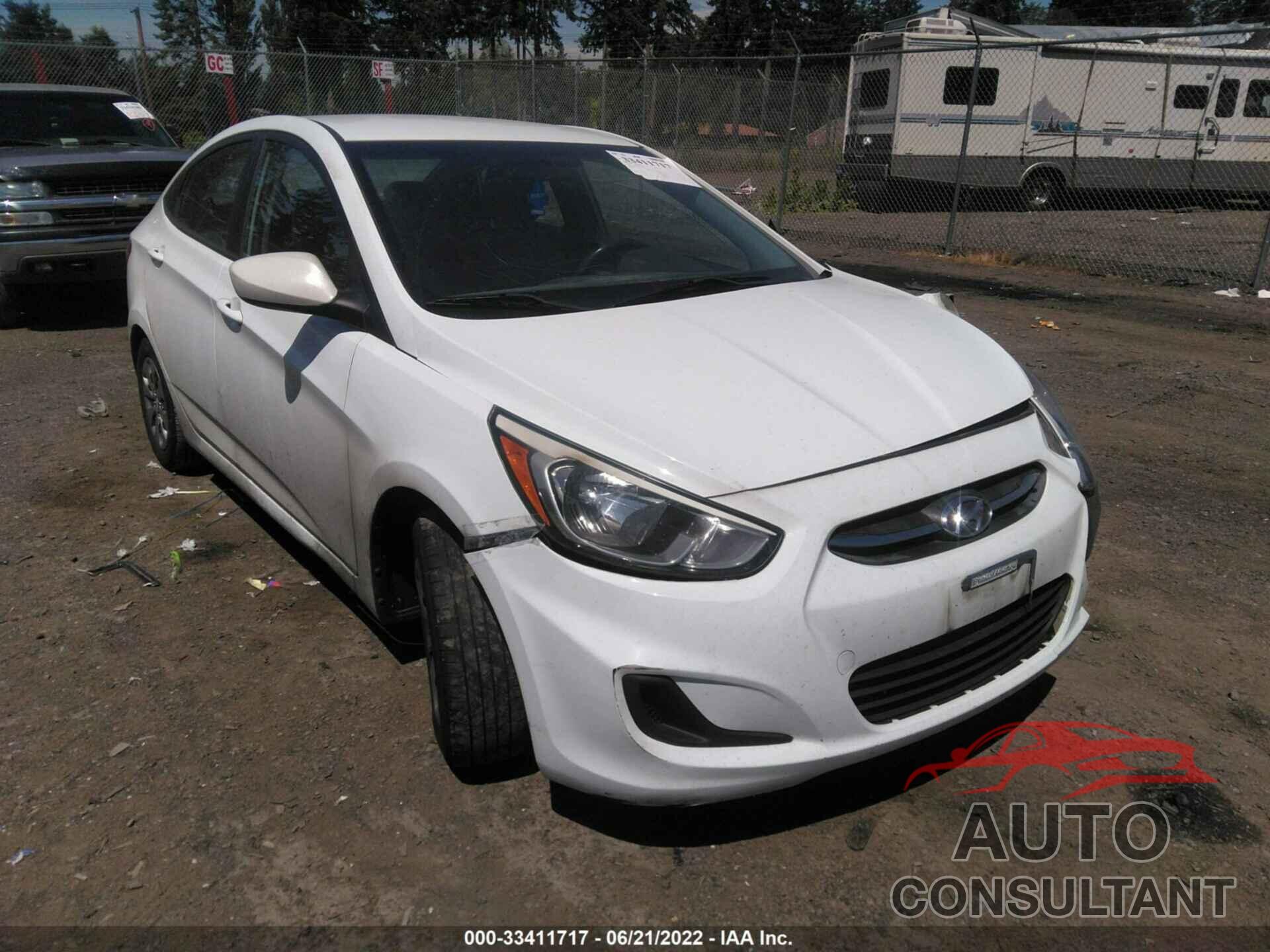 HYUNDAI ACCENT 2016 - KMHCT4AE0GU084146