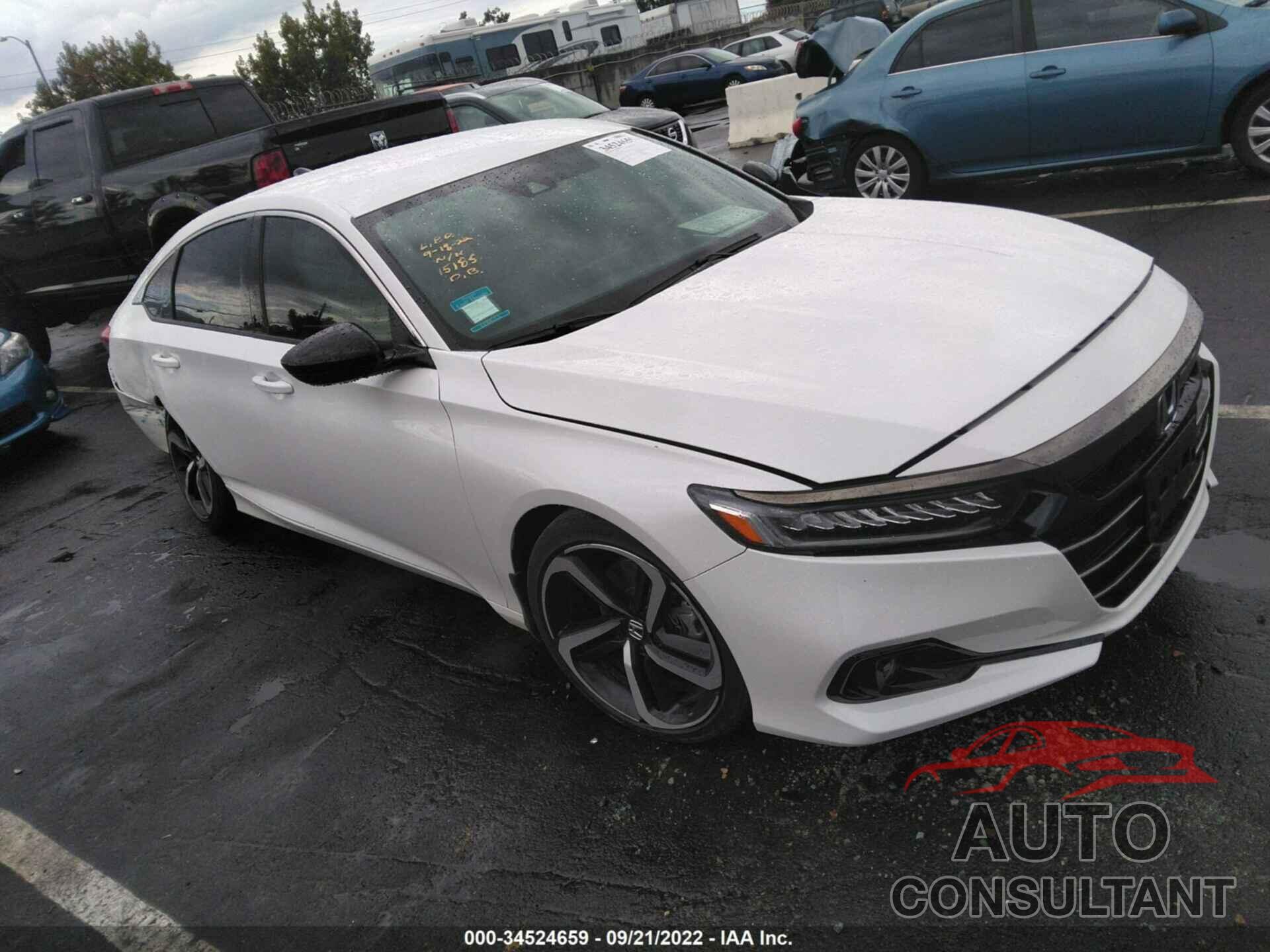 HONDA ACCORD SEDAN 2021 - 1HGCV1F38MA038924