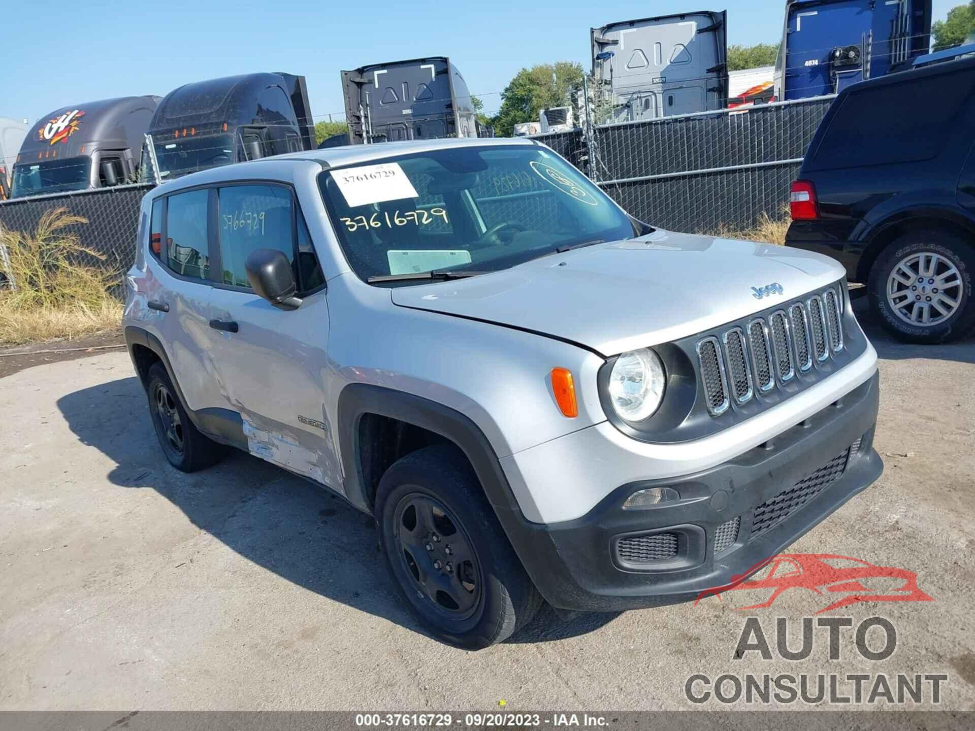 JEEP RENEGADE 2017 - ZACCJBAH8HPF26943