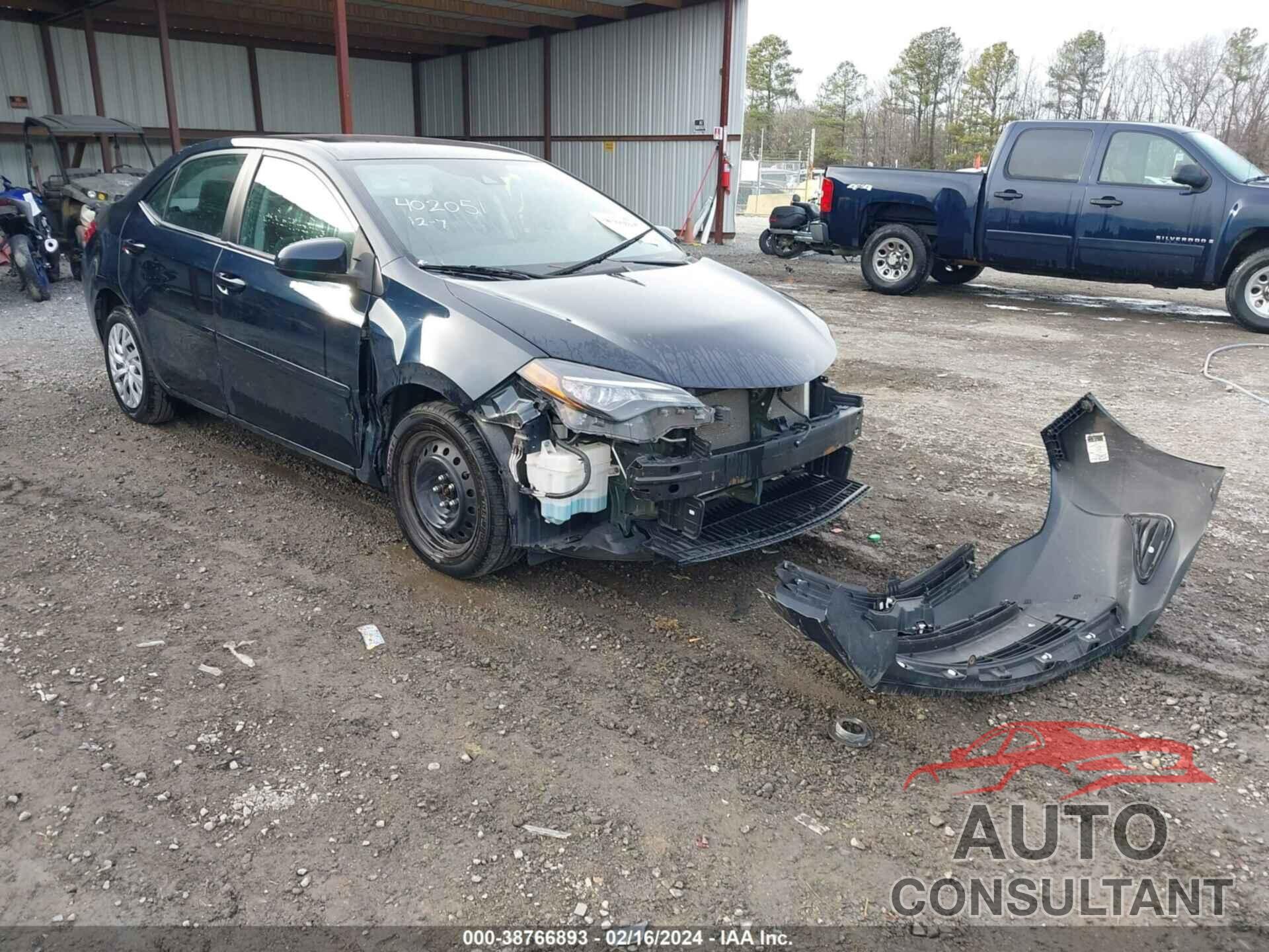 TOYOTA COROLLA 2017 - 2T1BURHEXHC825384