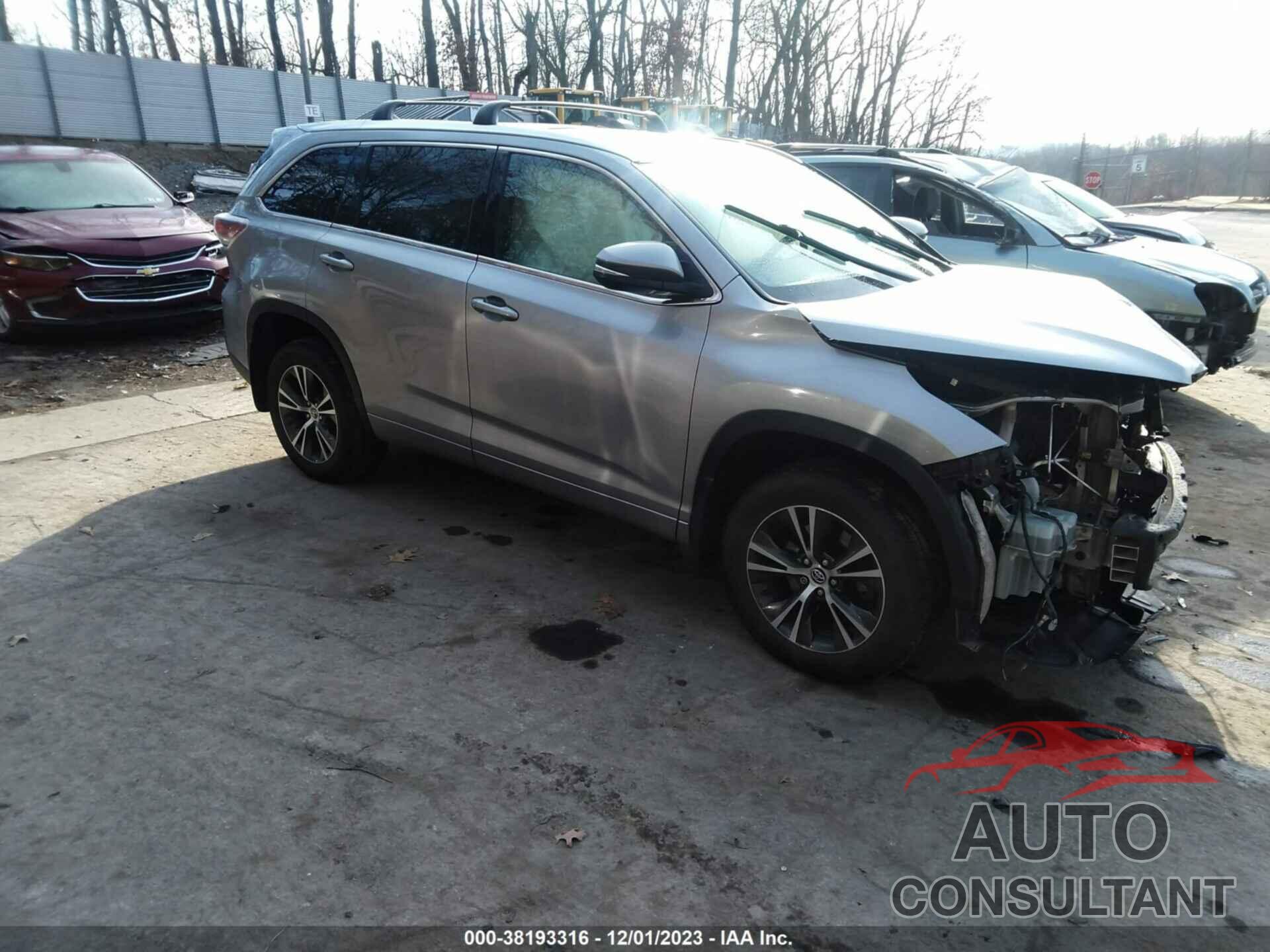 TOYOTA HIGHLANDER 2016 - 5TDJKRFH6GS254562