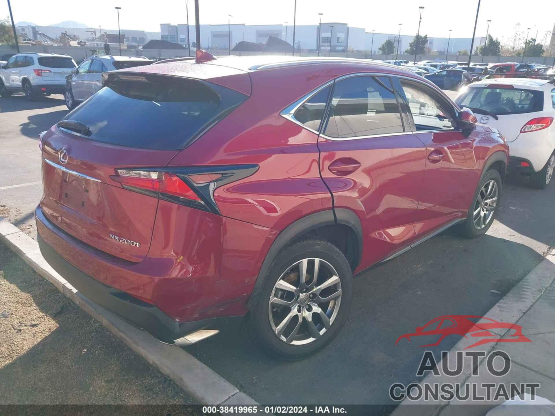 LEXUS NX 200T 2016 - JTJYARBZ6G2037212