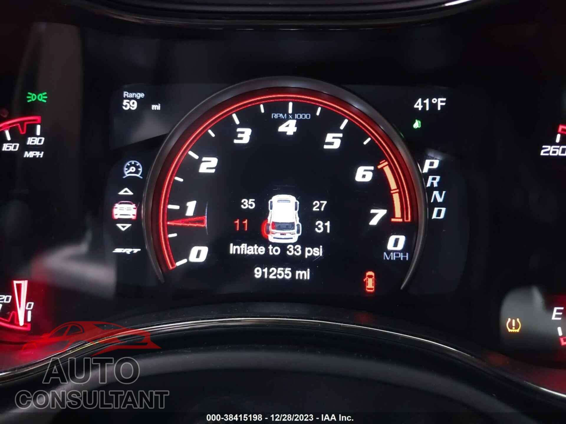 DODGE DURANGO 2018 - 1C4SDJGJ7JC444557