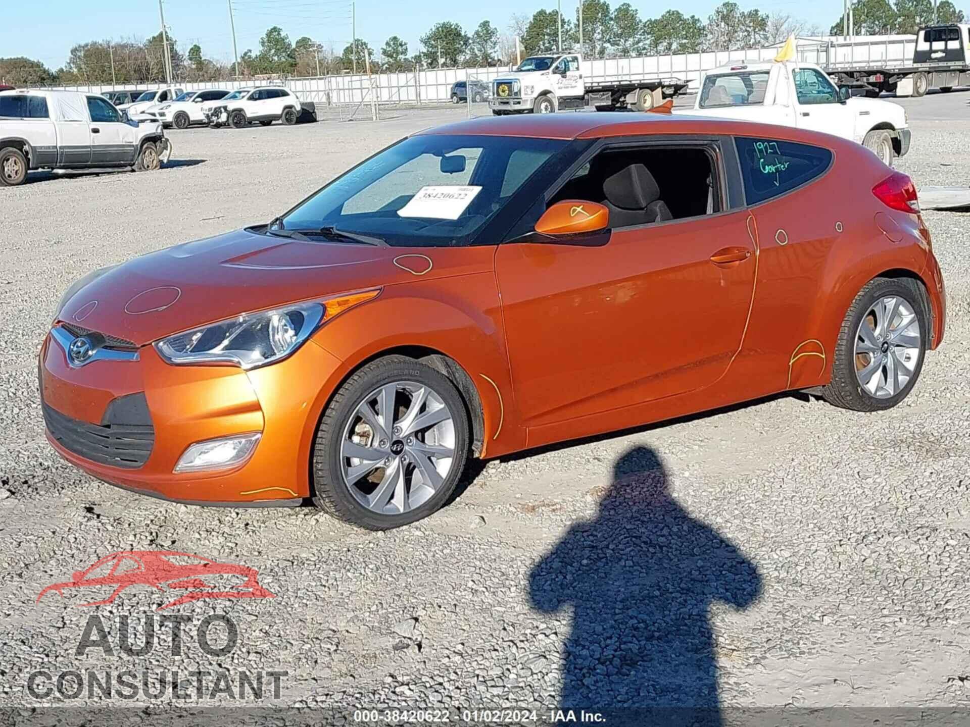 HYUNDAI VELOSTER 2017 - KMHTC6AD3HU312273