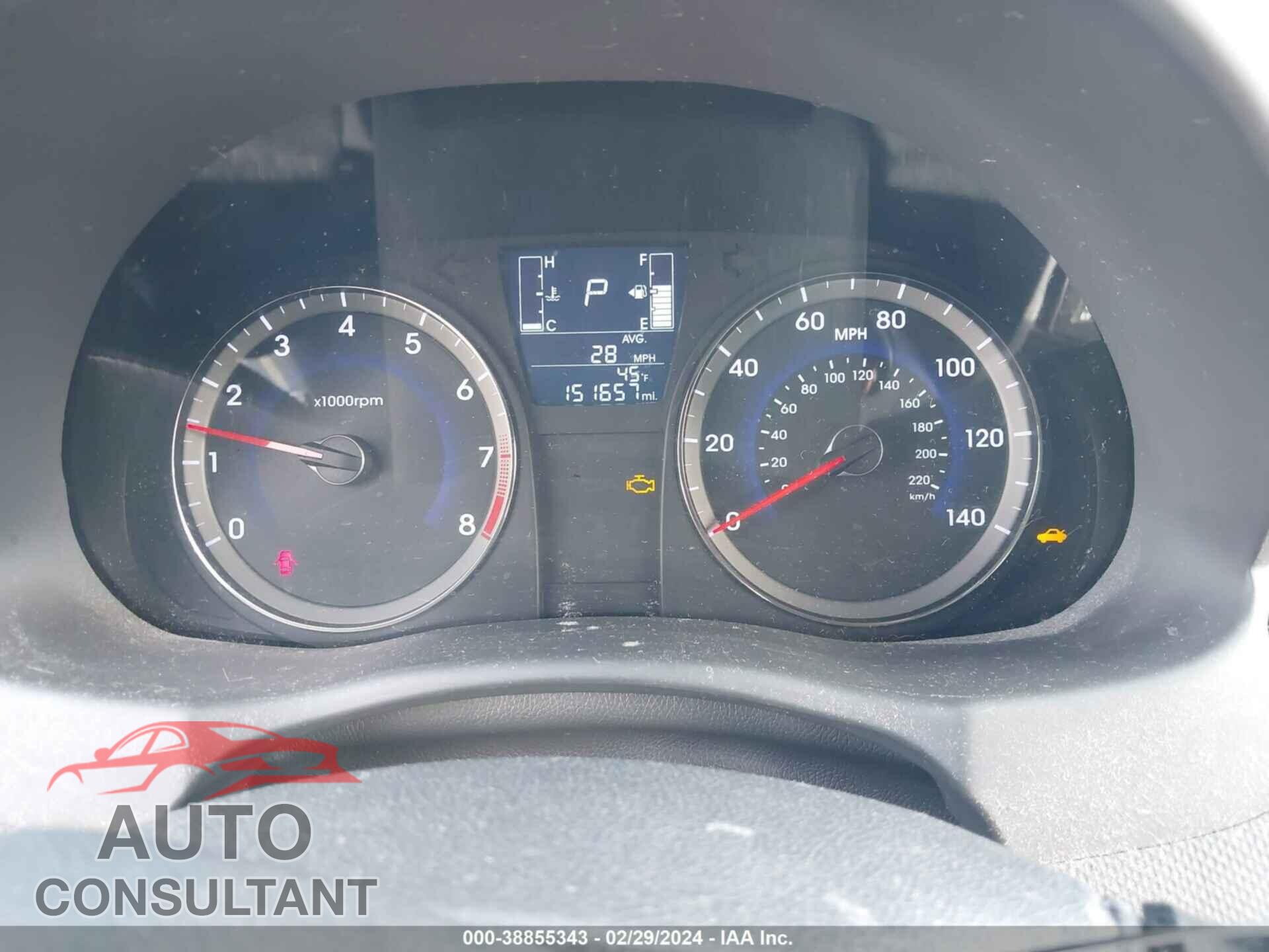 HYUNDAI ACCENT 2016 - KMHCT4AE2GU103246