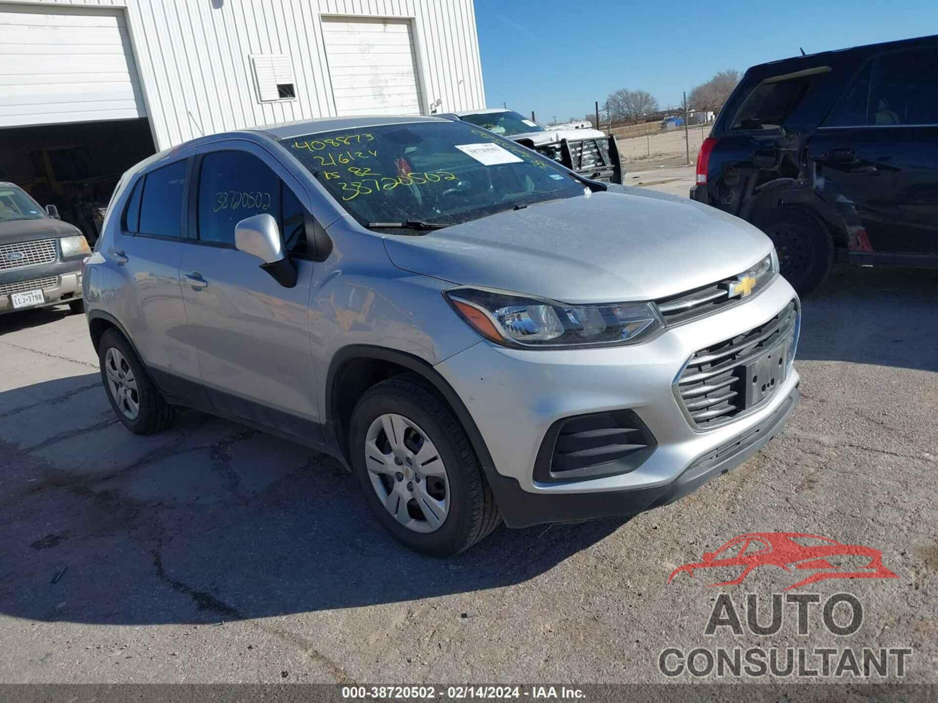 CHEVROLET TRAX 2018 - 3GNCJKSB9JL202545