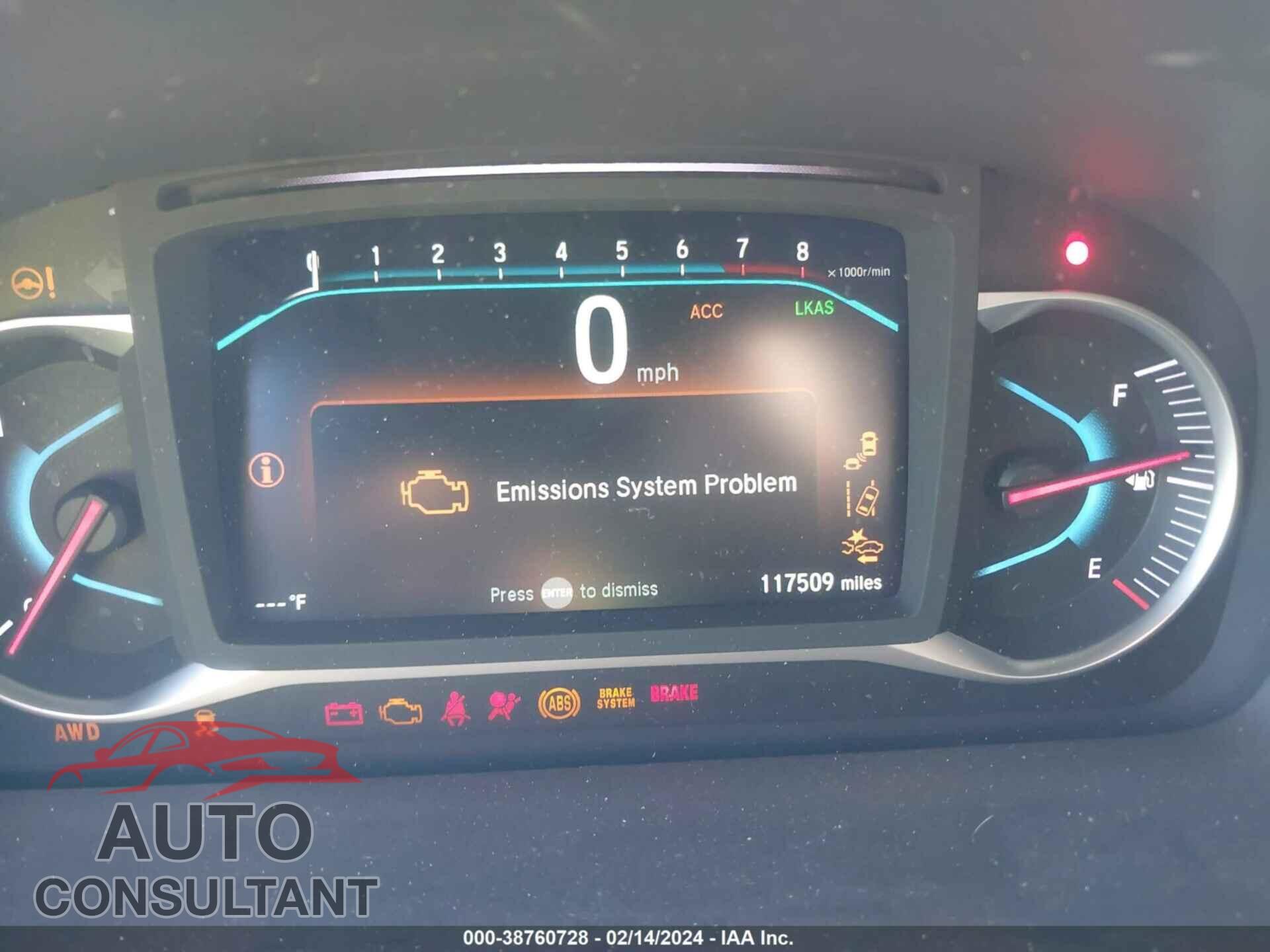 HONDA PILOT 2019 - 5FNYF6H64KB001332