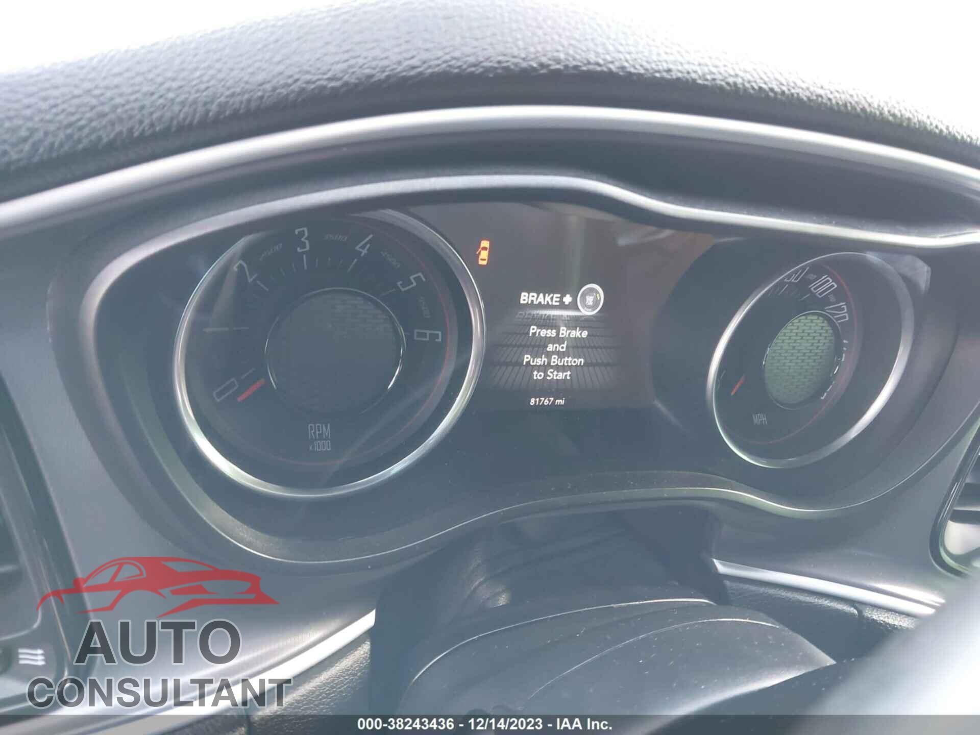 DODGE CHALLENGER 2019 - 2C3CDZGG8KH656507