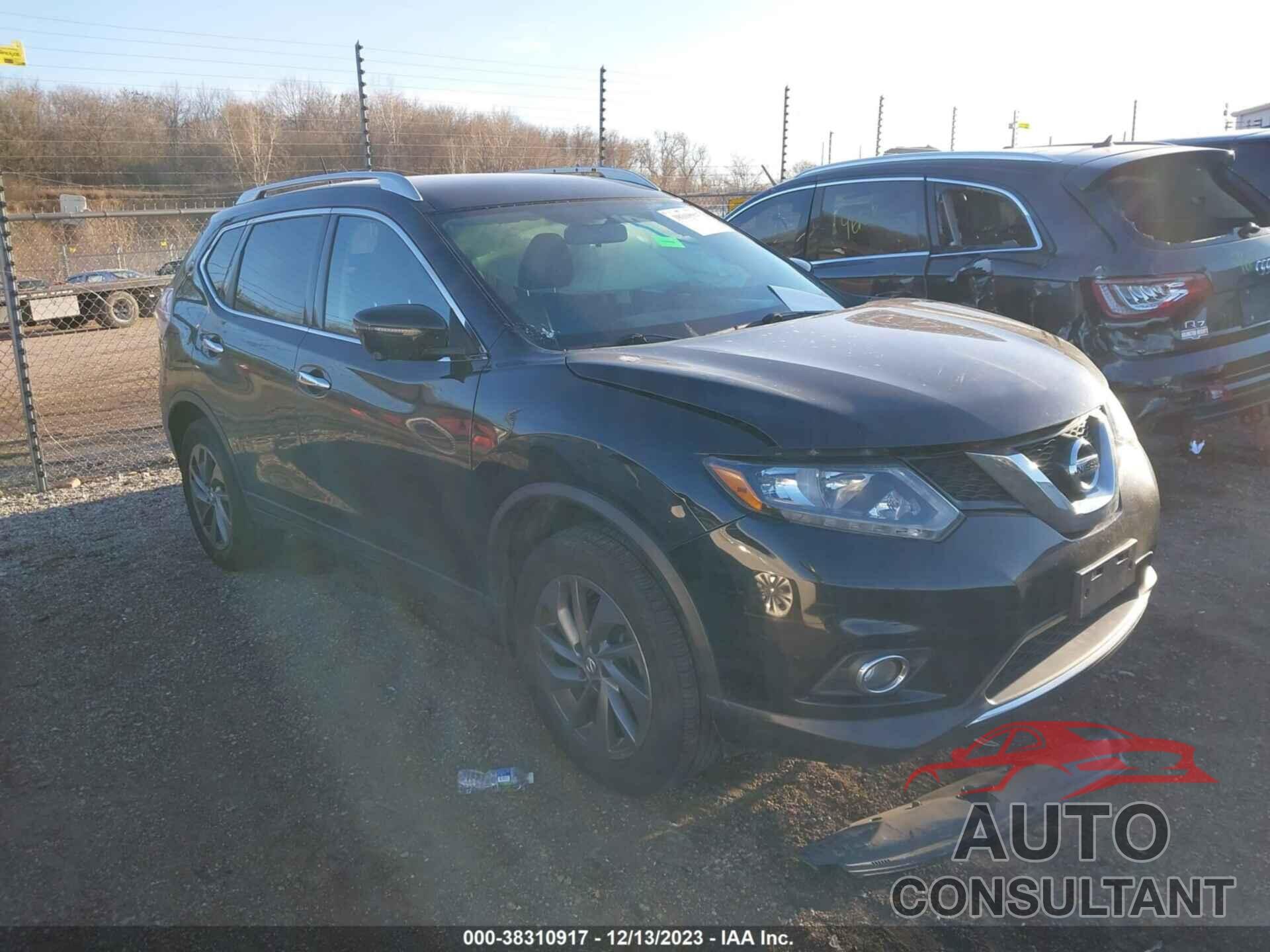 NISSAN ROGUE 2016 - KNMAT2MV4GP732677