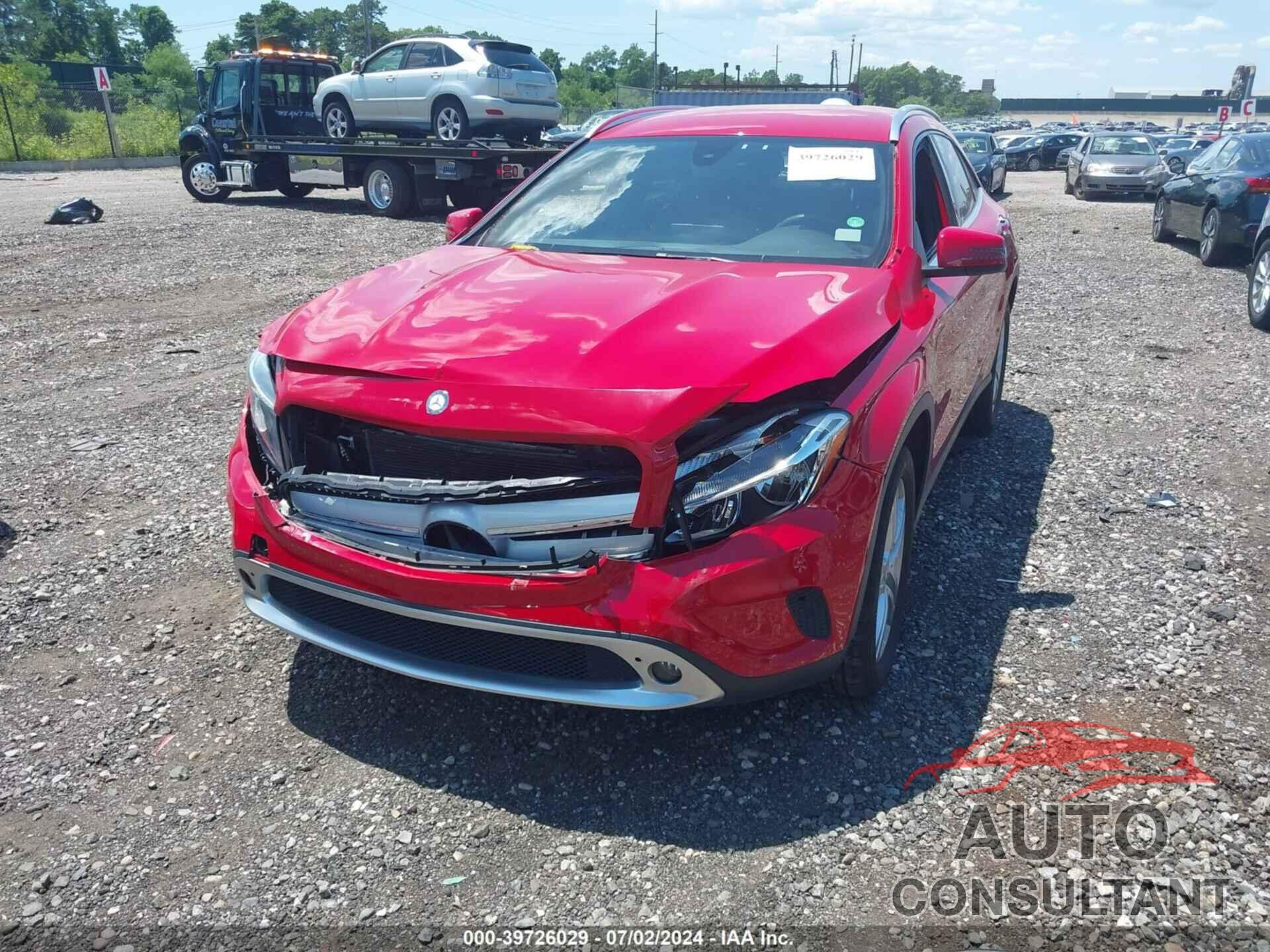 MERCEDES-BENZ GLA 250 2016 - WDCTG4EB6GJ205153