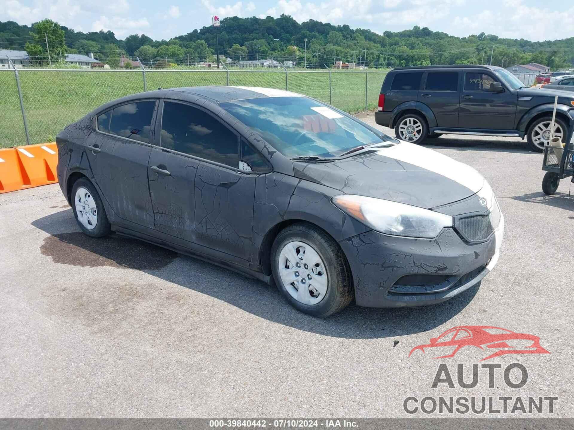 KIA FORTE 2016 - KNAFK4A65G5612946