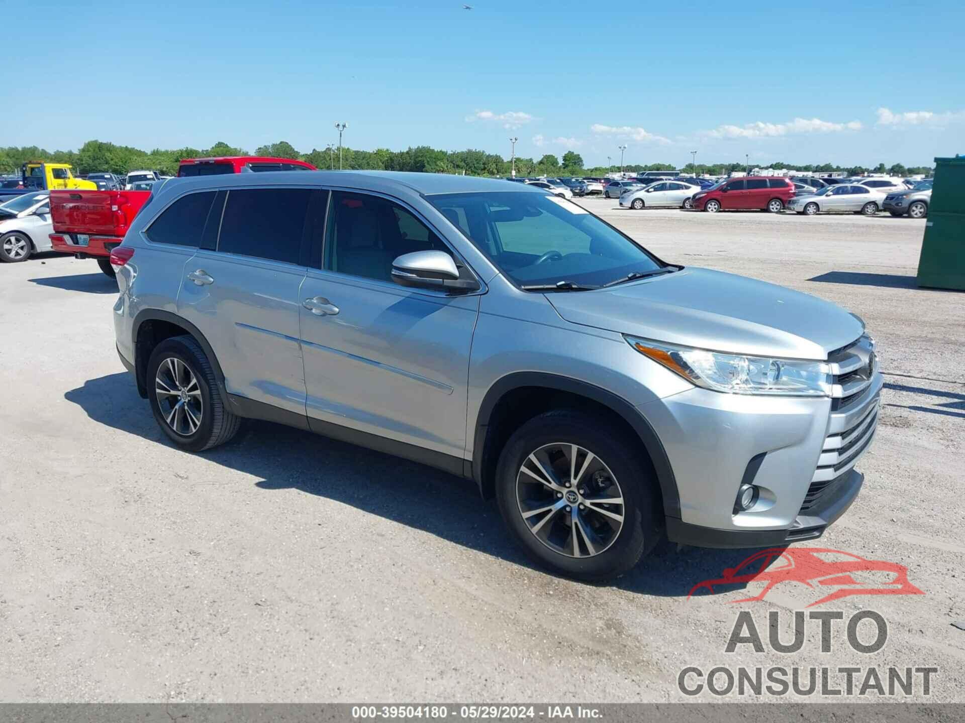 TOYOTA HIGHLANDER 2019 - 5TDZZRFH1KS305859