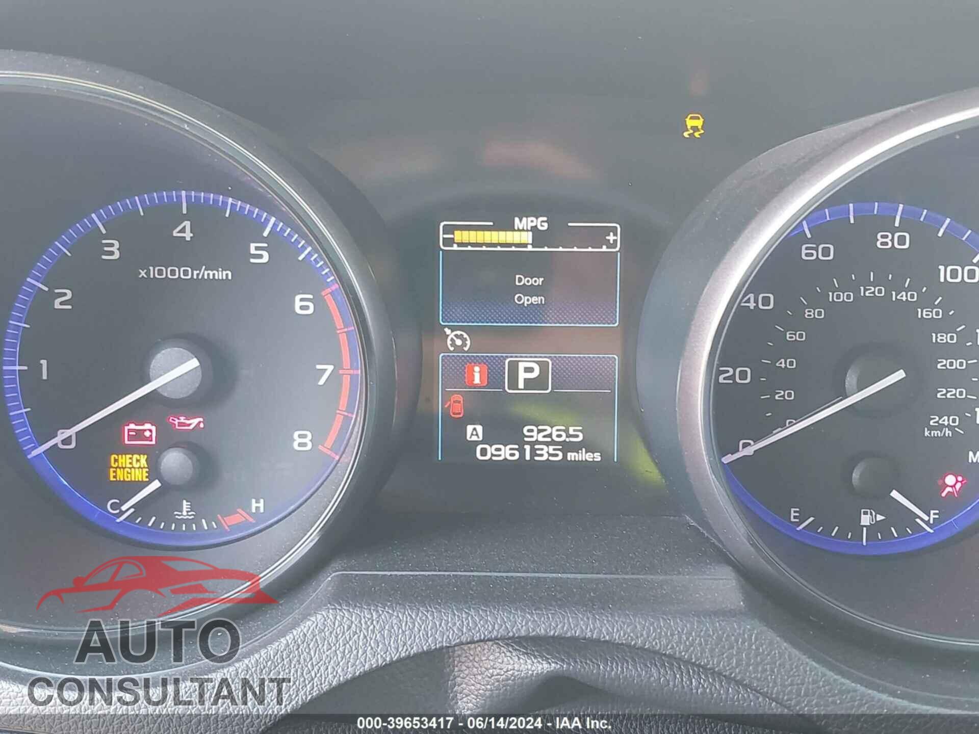 SUBARU OUTBACK 2016 - 4S4BSBLC3G3325962