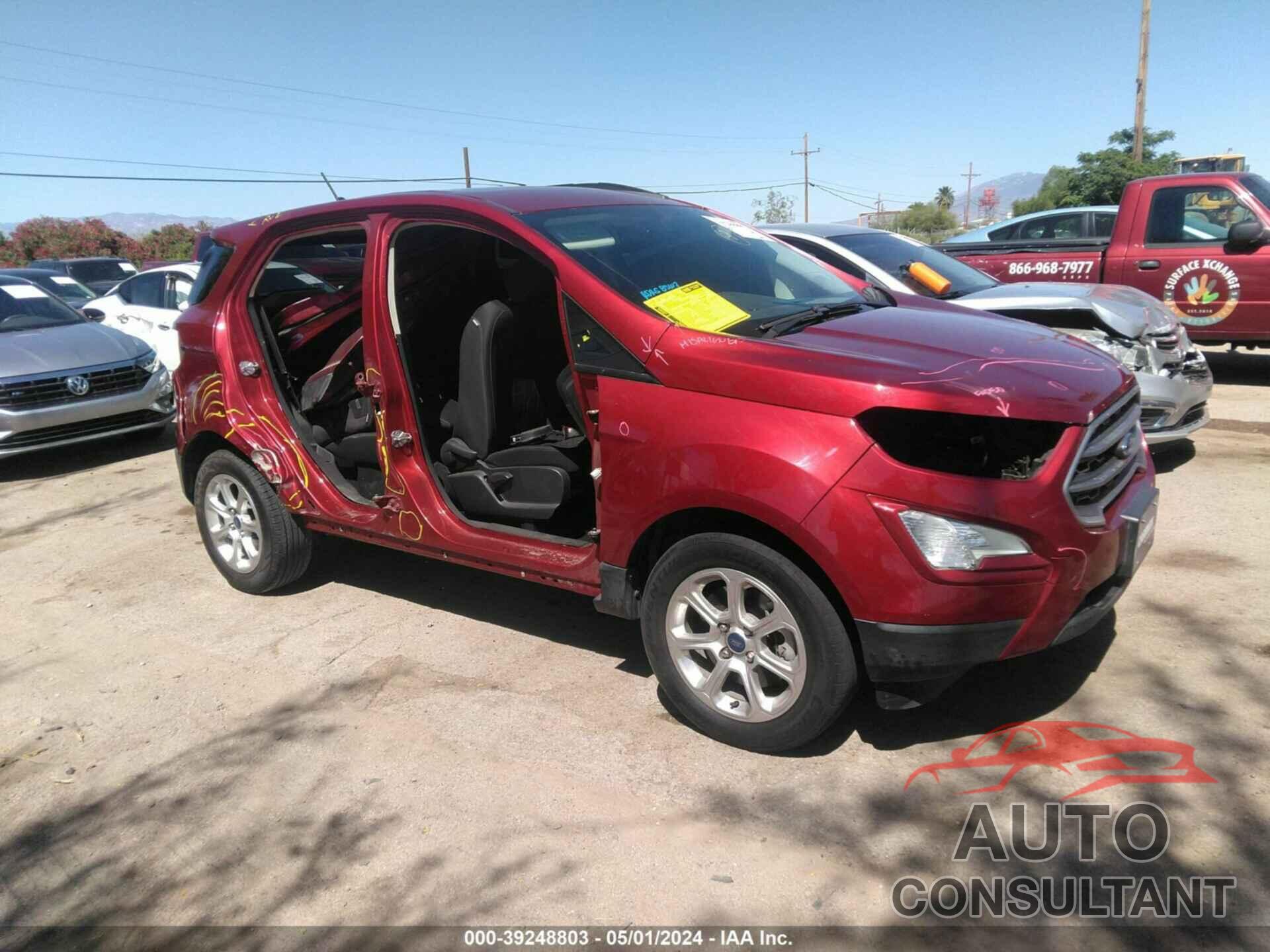 FORD ECOSPORT 2019 - MAJ3S2GE8KC290080