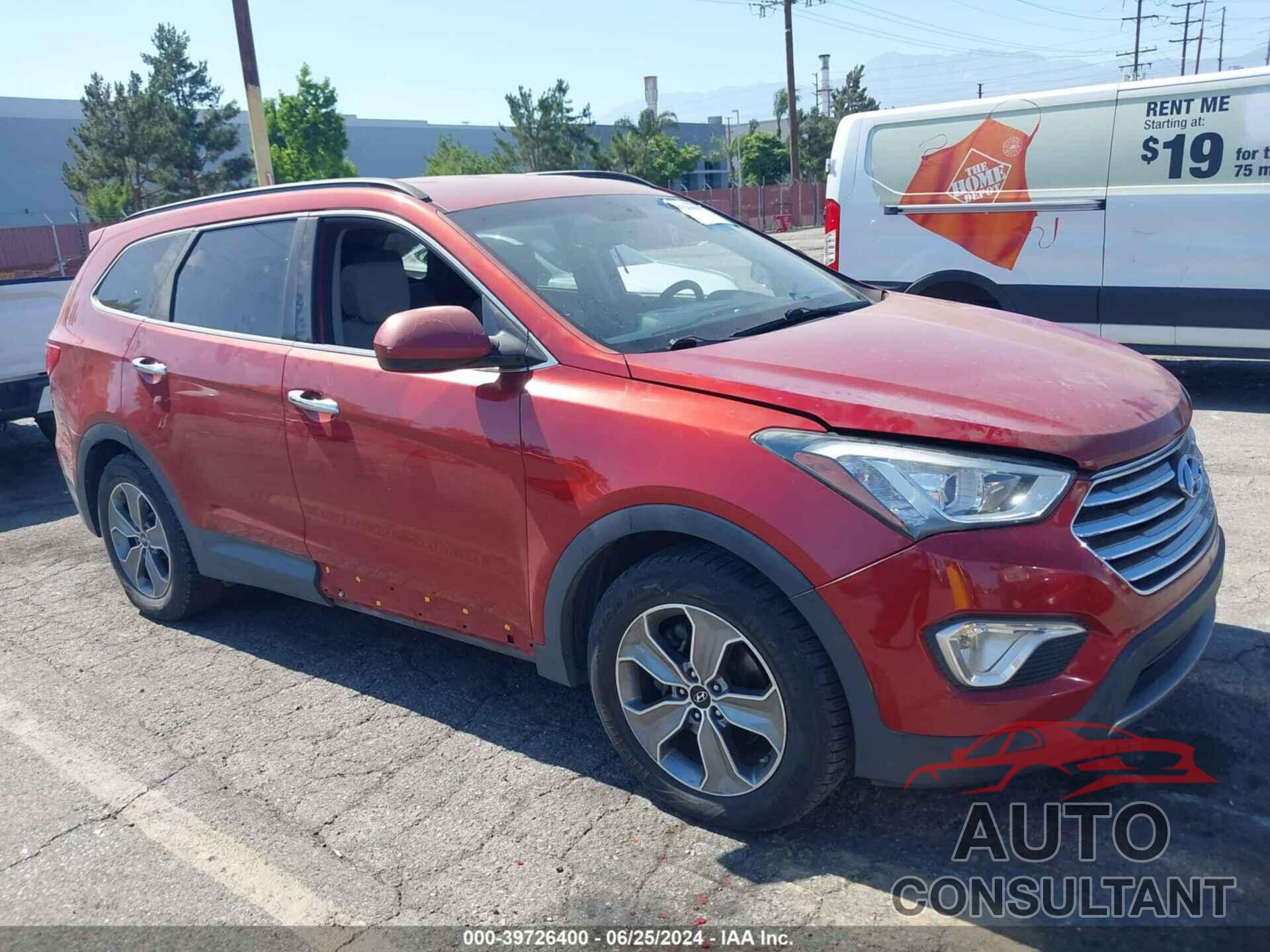 HYUNDAI SANTA FE 2016 - KM8SM4HF9GU164312