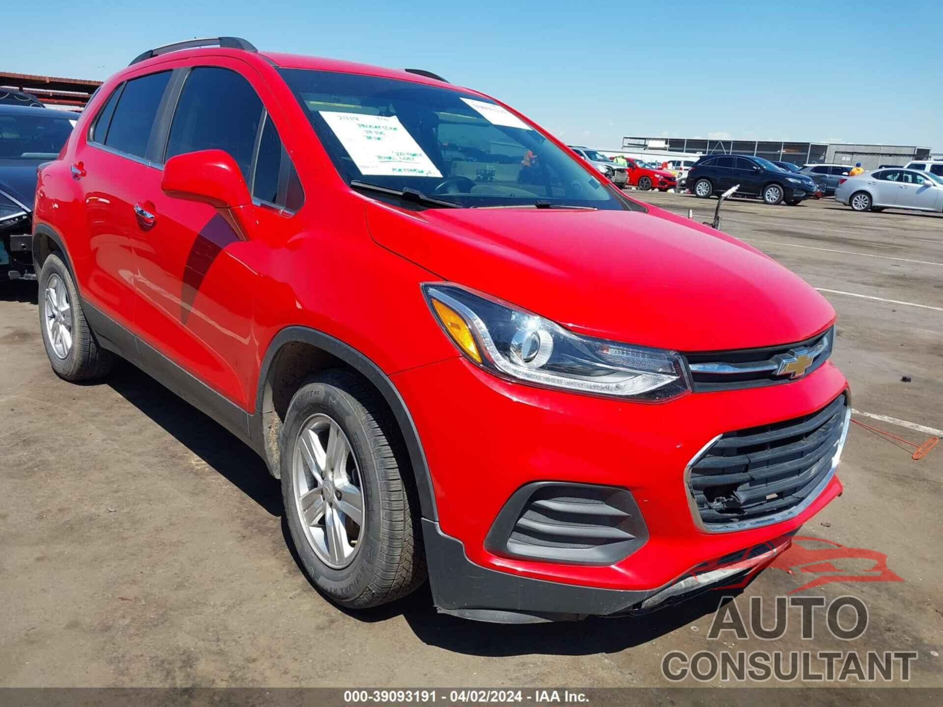 CHEVROLET TRAX 2020 - KL7CJLSB8LB340951