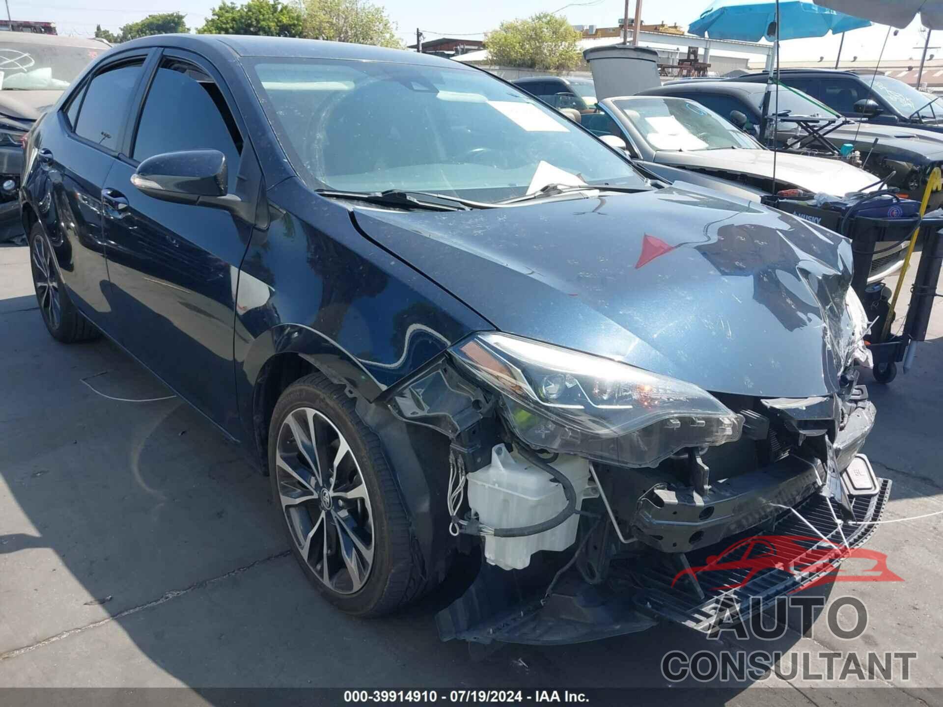 TOYOTA COROLLA 2019 - 2T1BURHE5KC167853