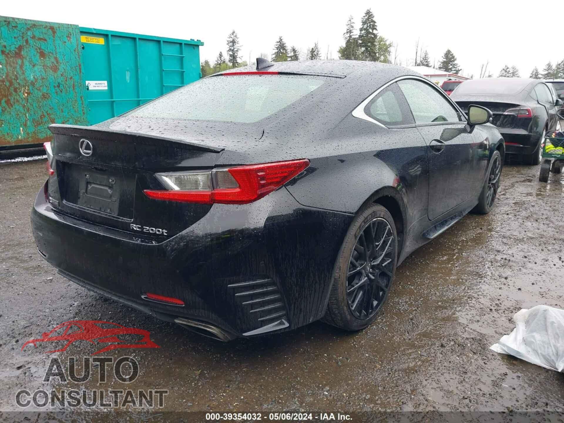 LEXUS RC 200T 2016 - JTHHA5BC3G5000686