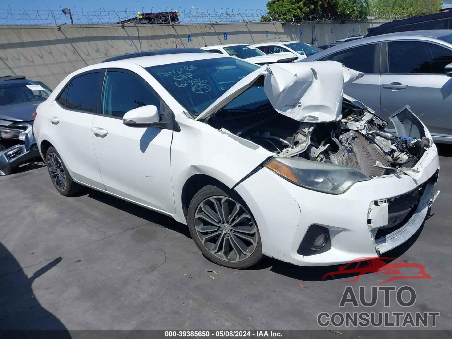 TOYOTA COROLLA 2016 - 5YFBURHE0GP436056
