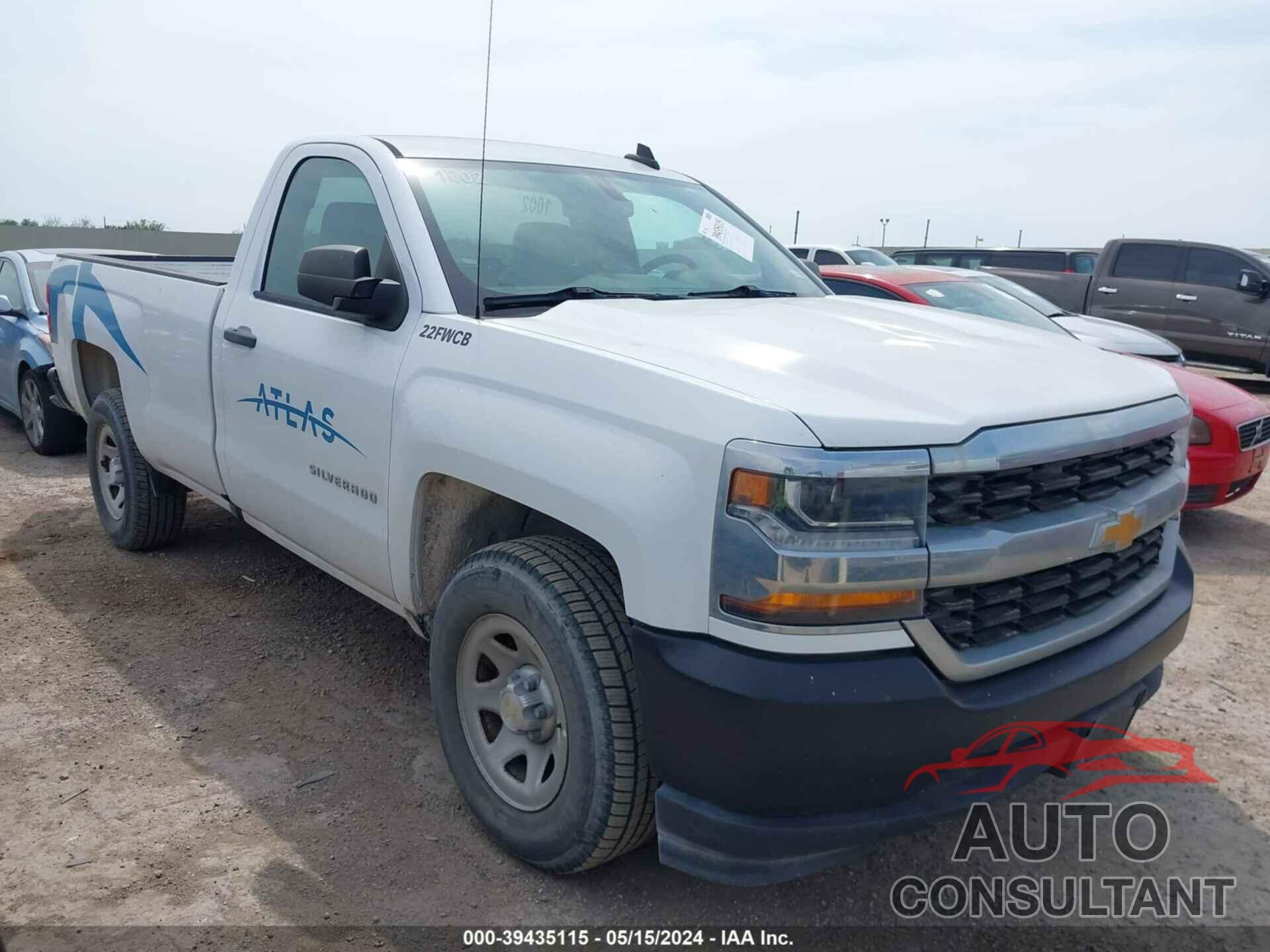 CHEVROLET SILVERADO 1500 2016 - 1GCNCNEC7GZ405923