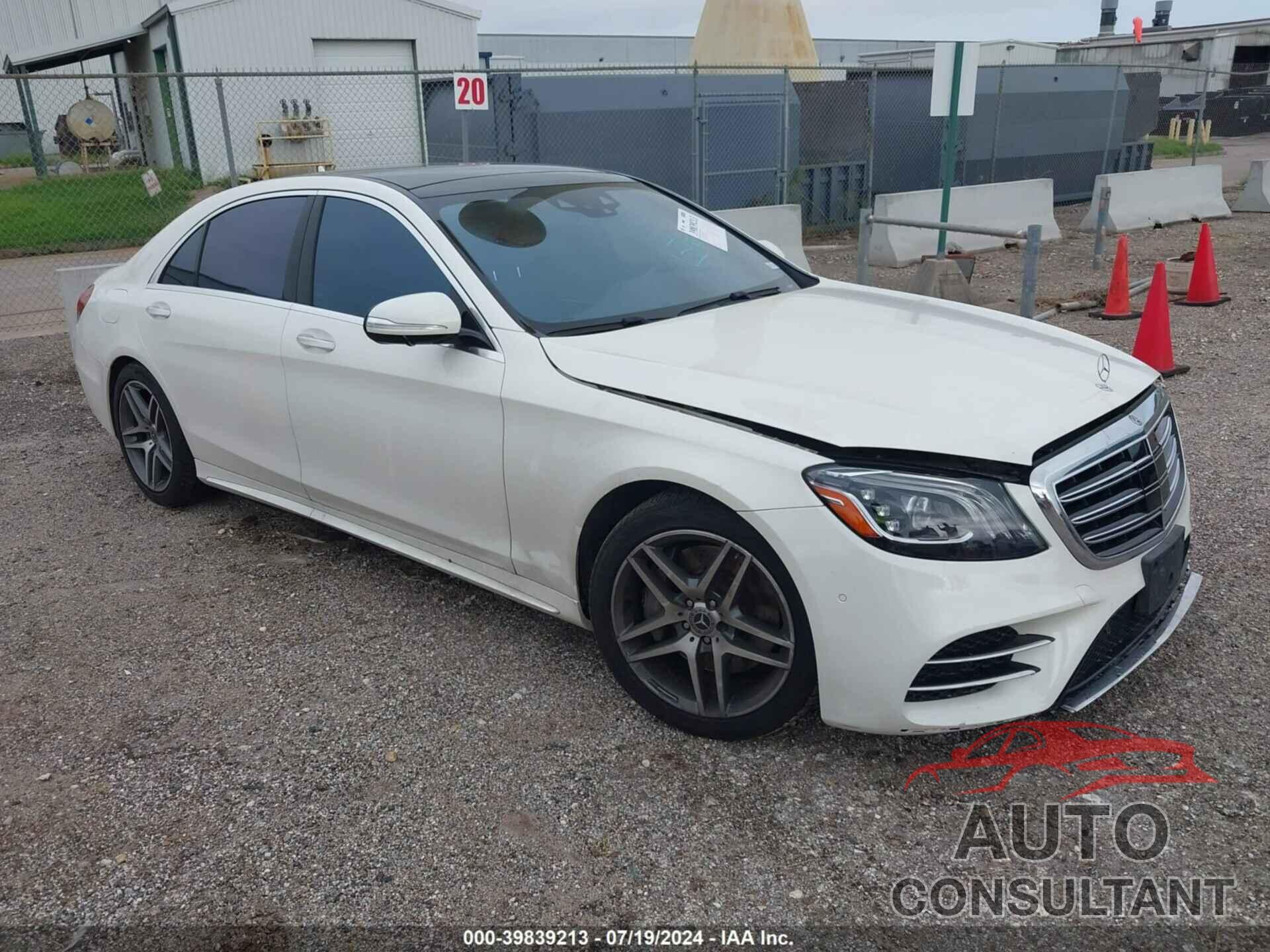 MERCEDES-BENZ S 560 2018 - WDDUG8DBXJA400401