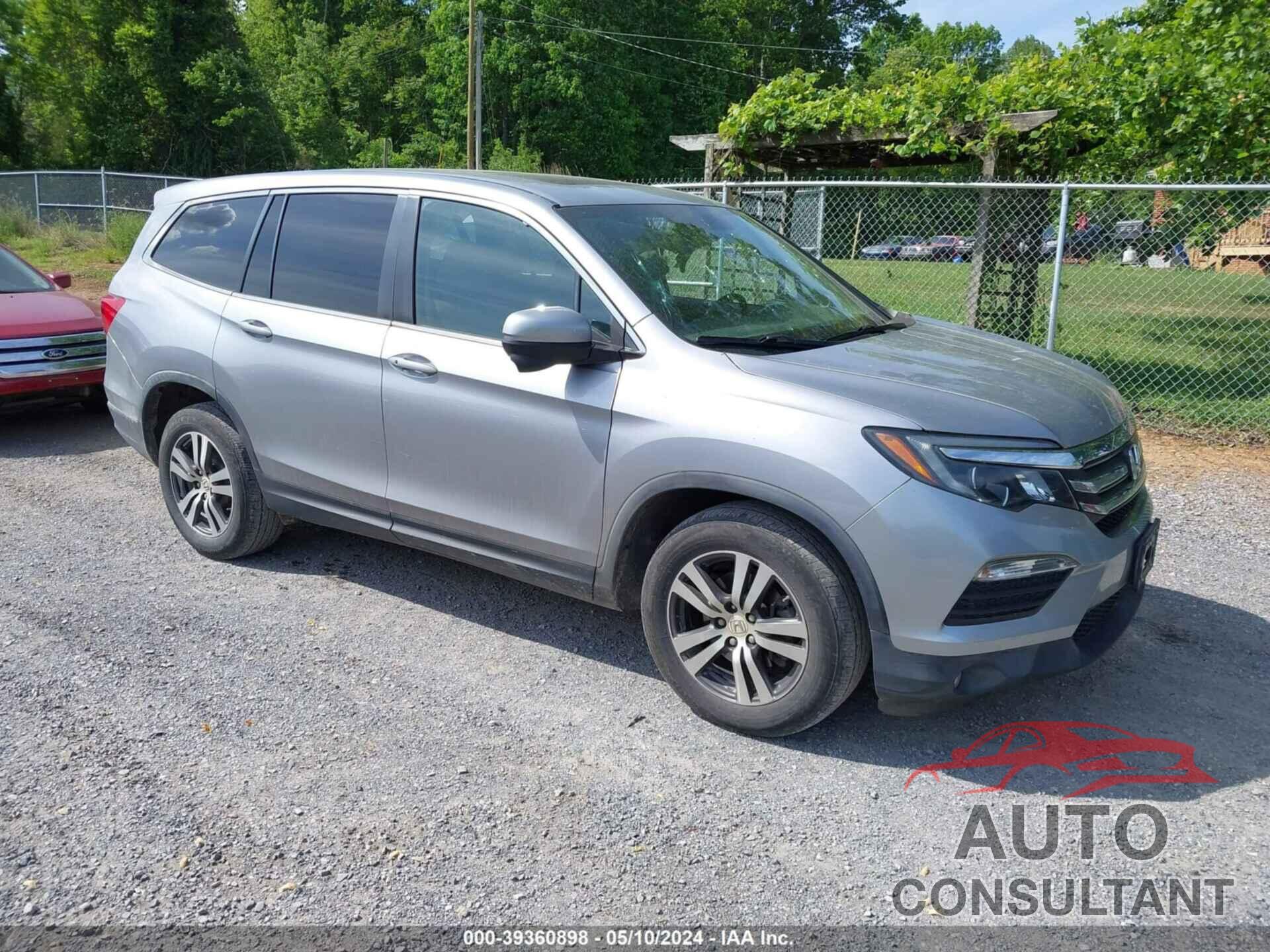 HONDA PILOT 2017 - 5FNYF6H58HB033572