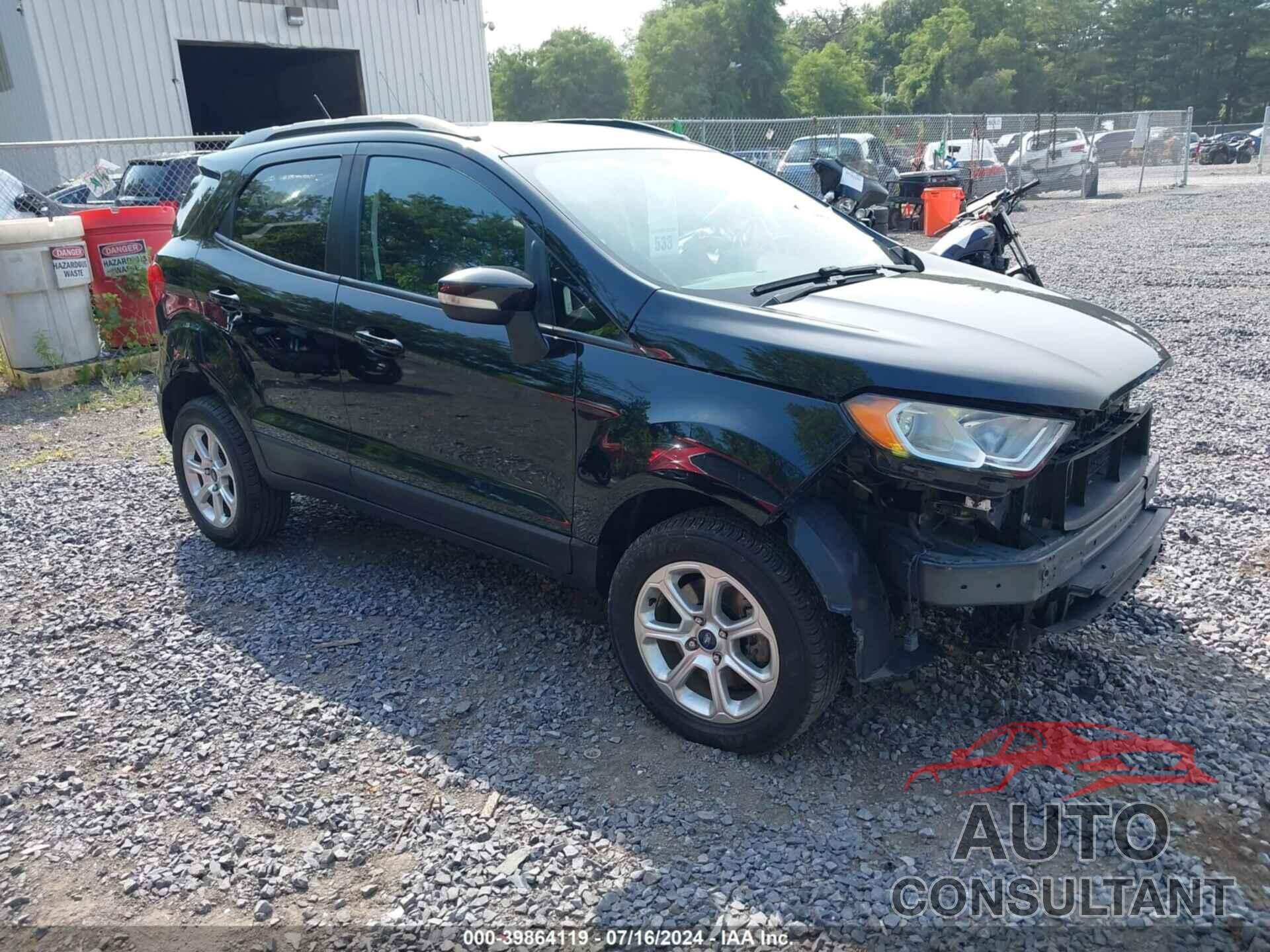 FORD ECOSPORT 2019 - MAJ6S3GL9KC256750