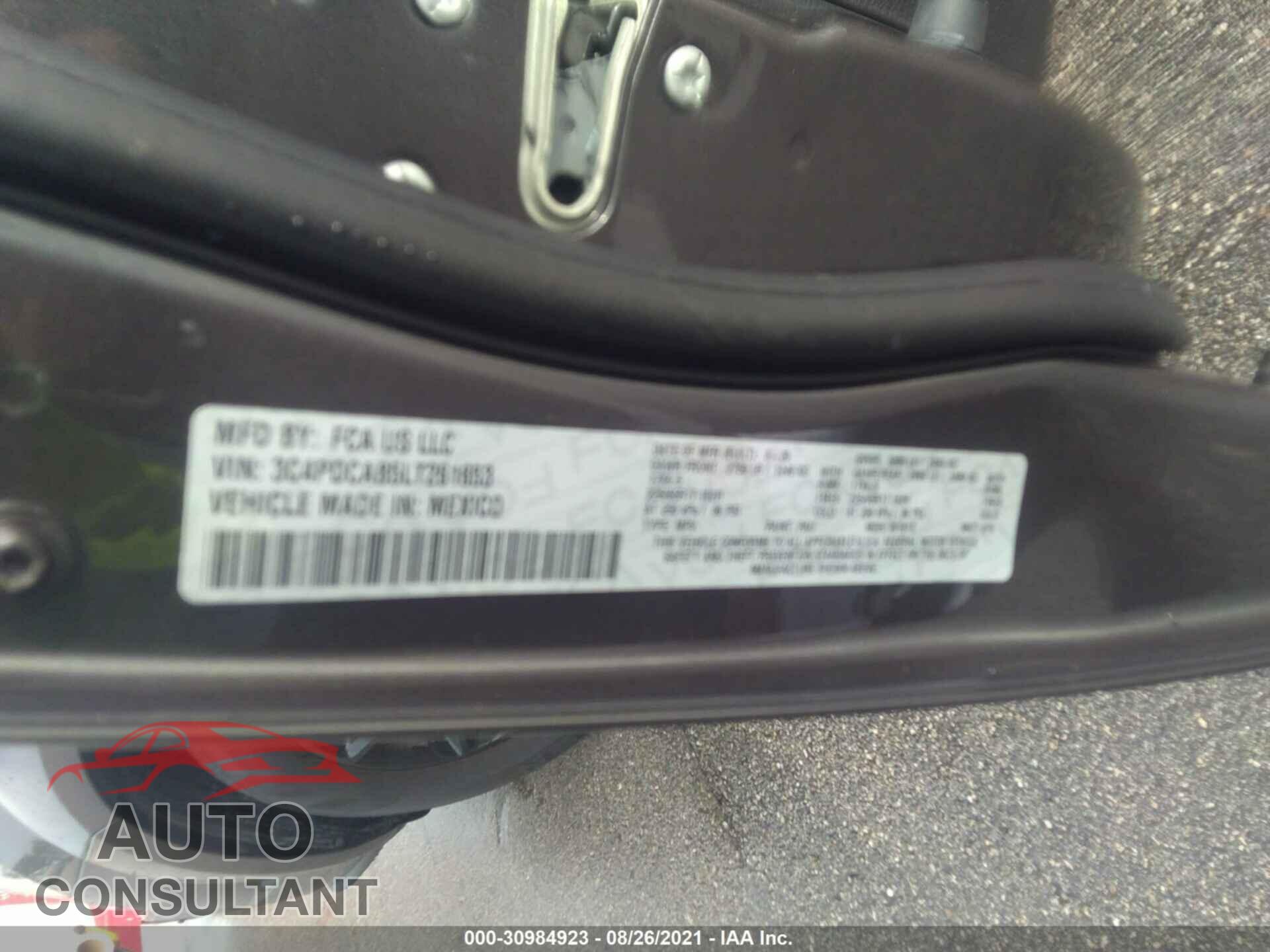 DODGE JOURNEY 2020 - 3C4PDCAB5LT261653