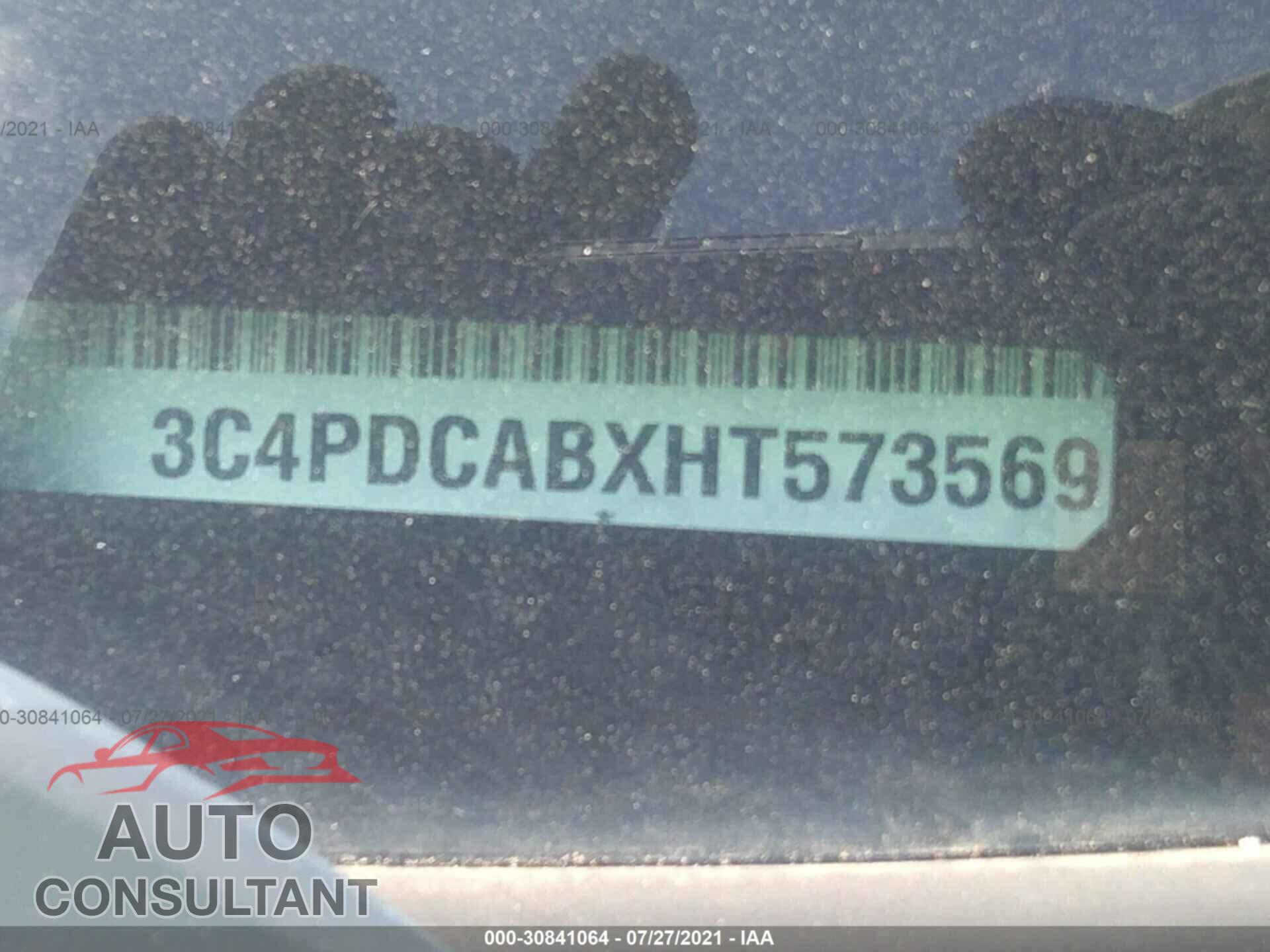 DODGE JOURNEY 2017 - 3C4PDCABXHT573569