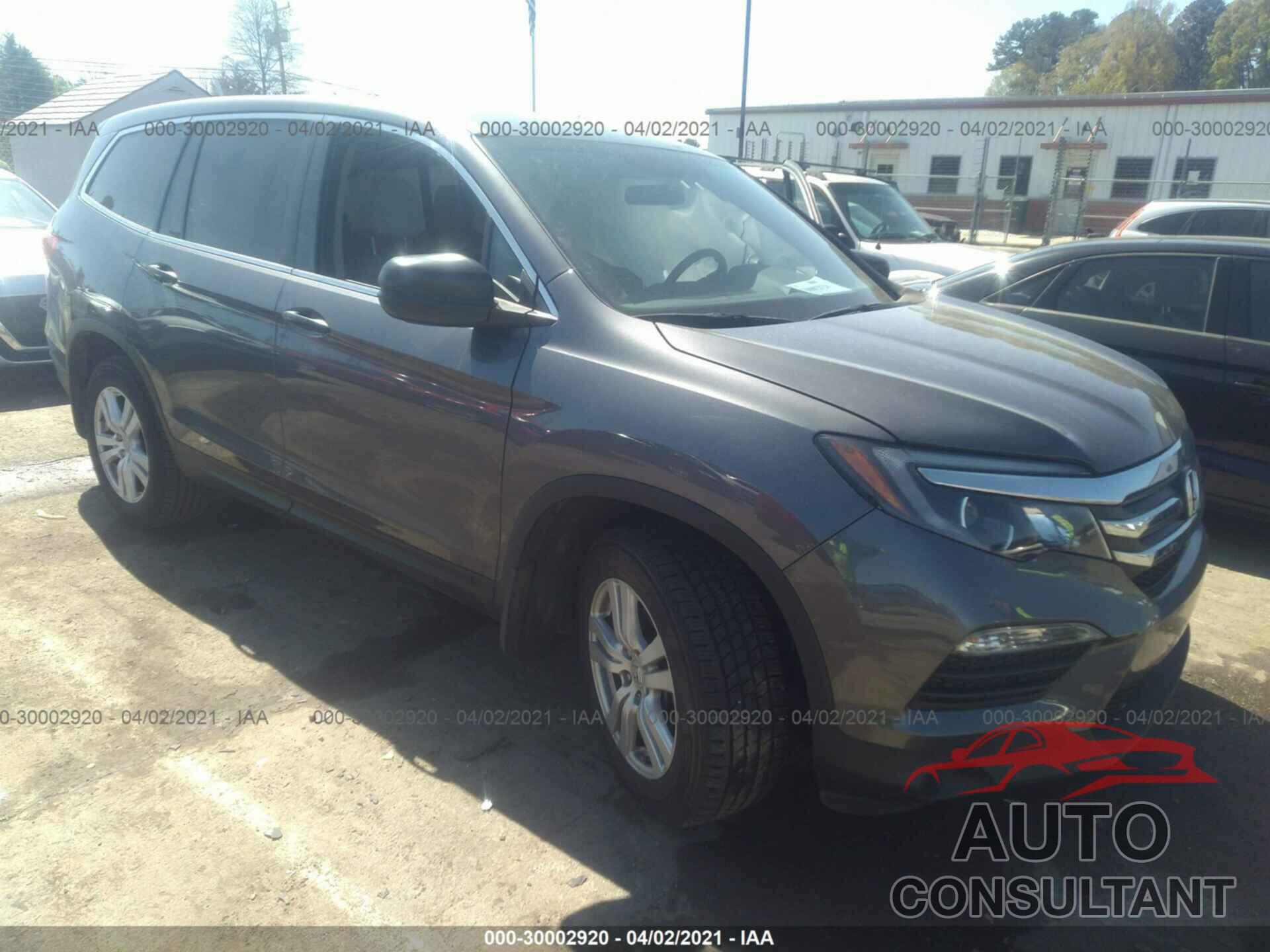 HONDA PILOT 2016 - 5FNYF5H15GB021546