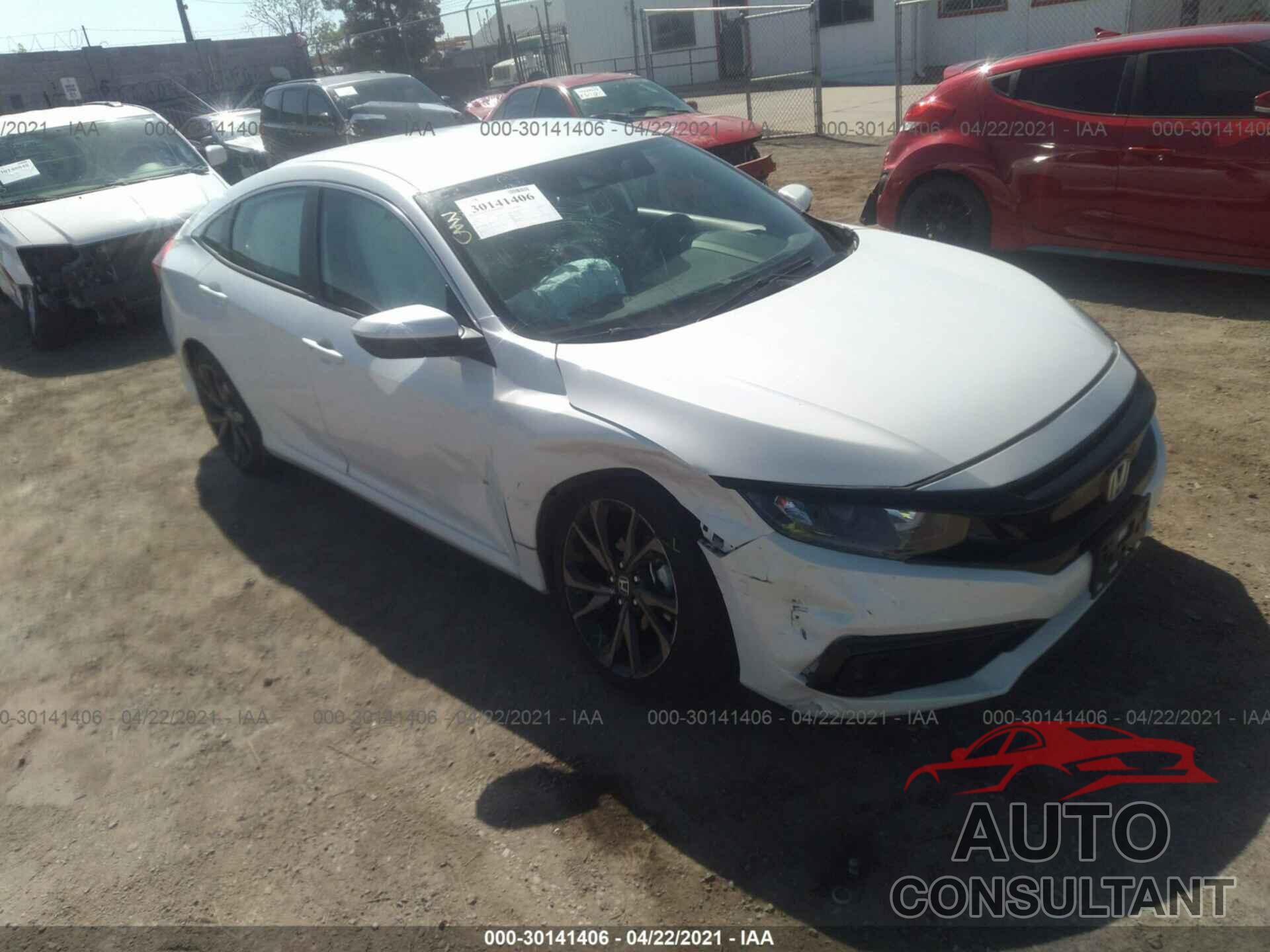 HONDA CIVIC SEDAN 2019 - 19XFC2F83KE213173