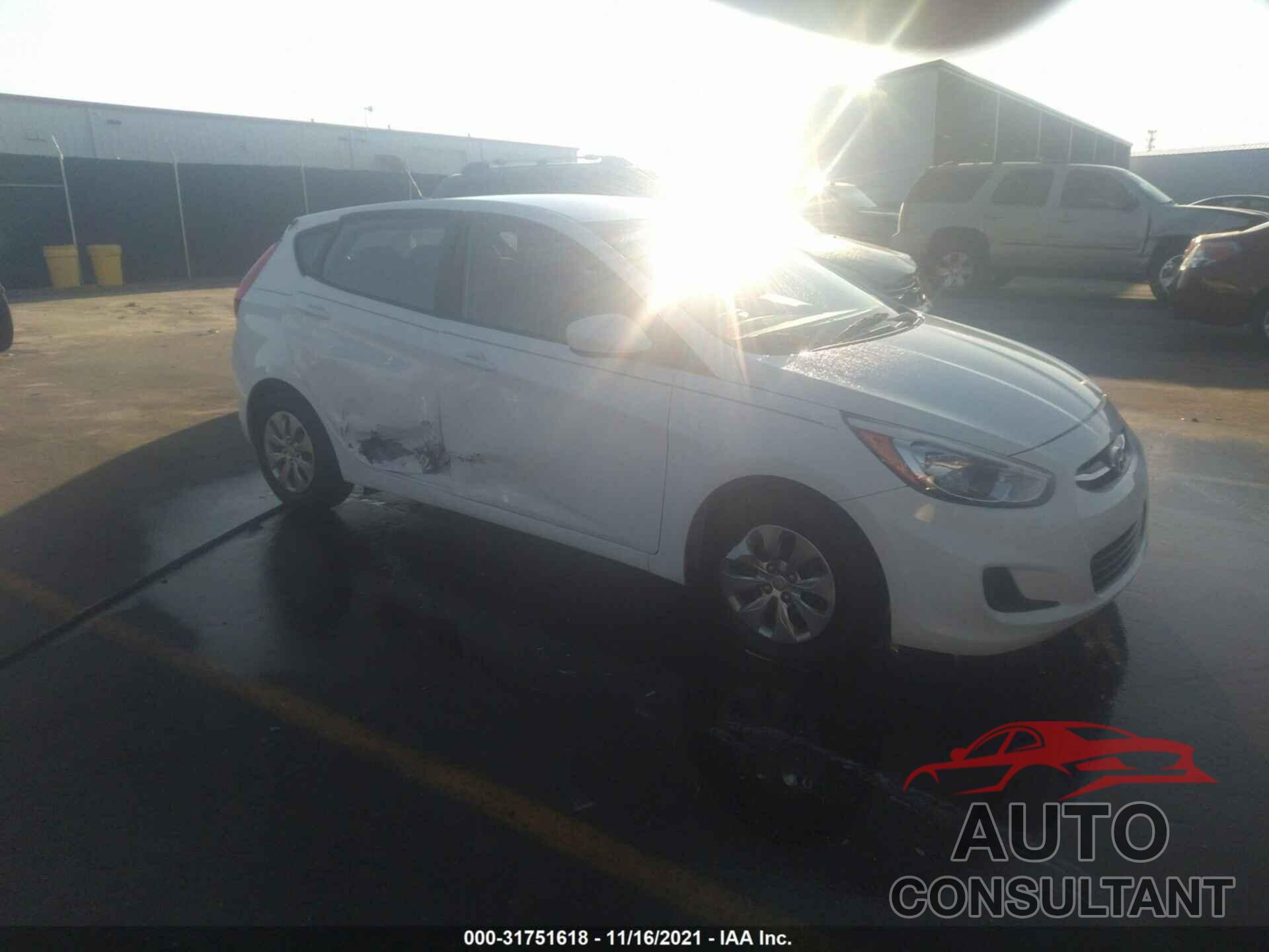 HYUNDAI ACCENT 2017 - KMHCT5AE5HU345293