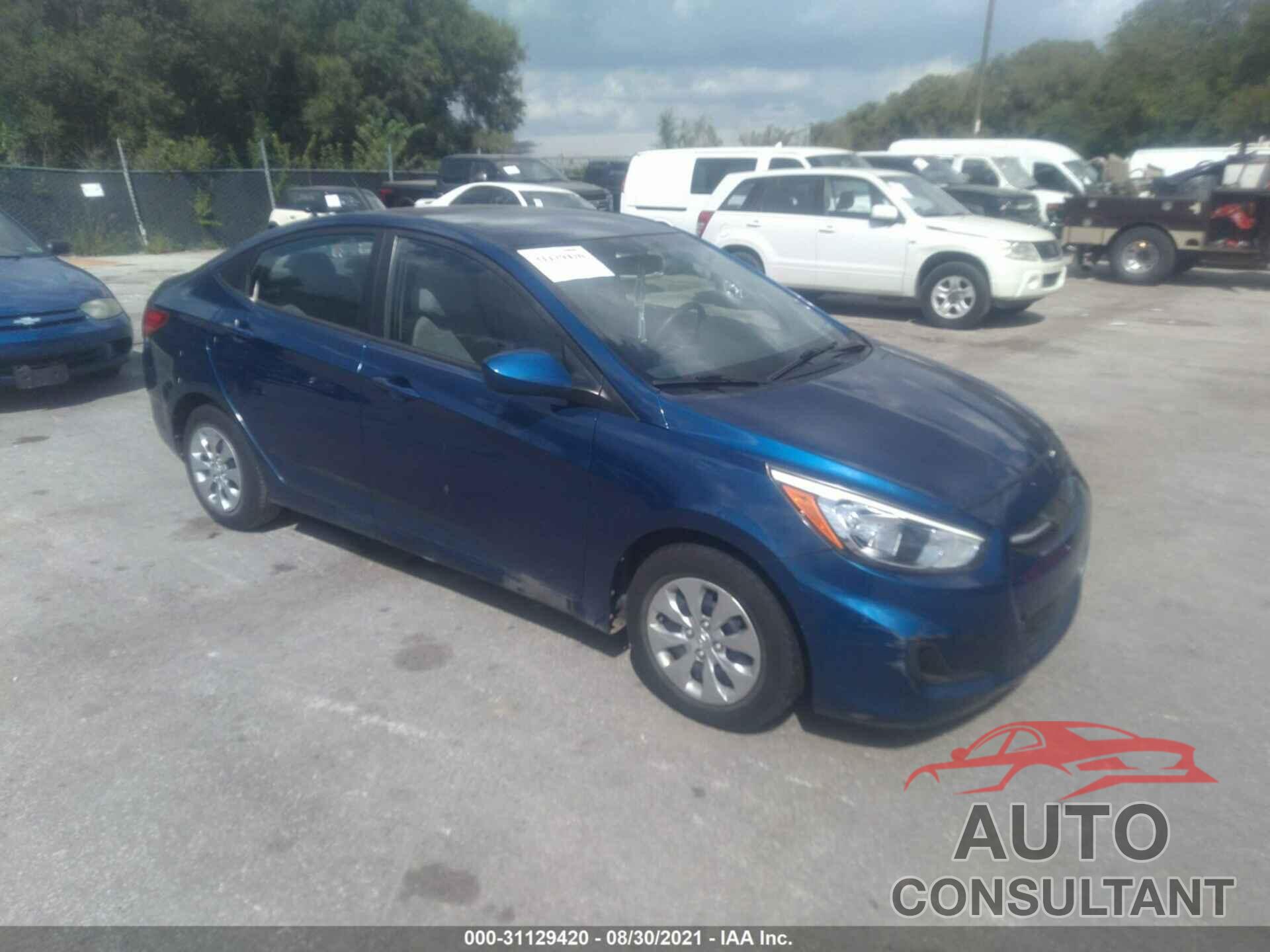 HYUNDAI ACCENT 2016 - KMHCT4AEXGU031373