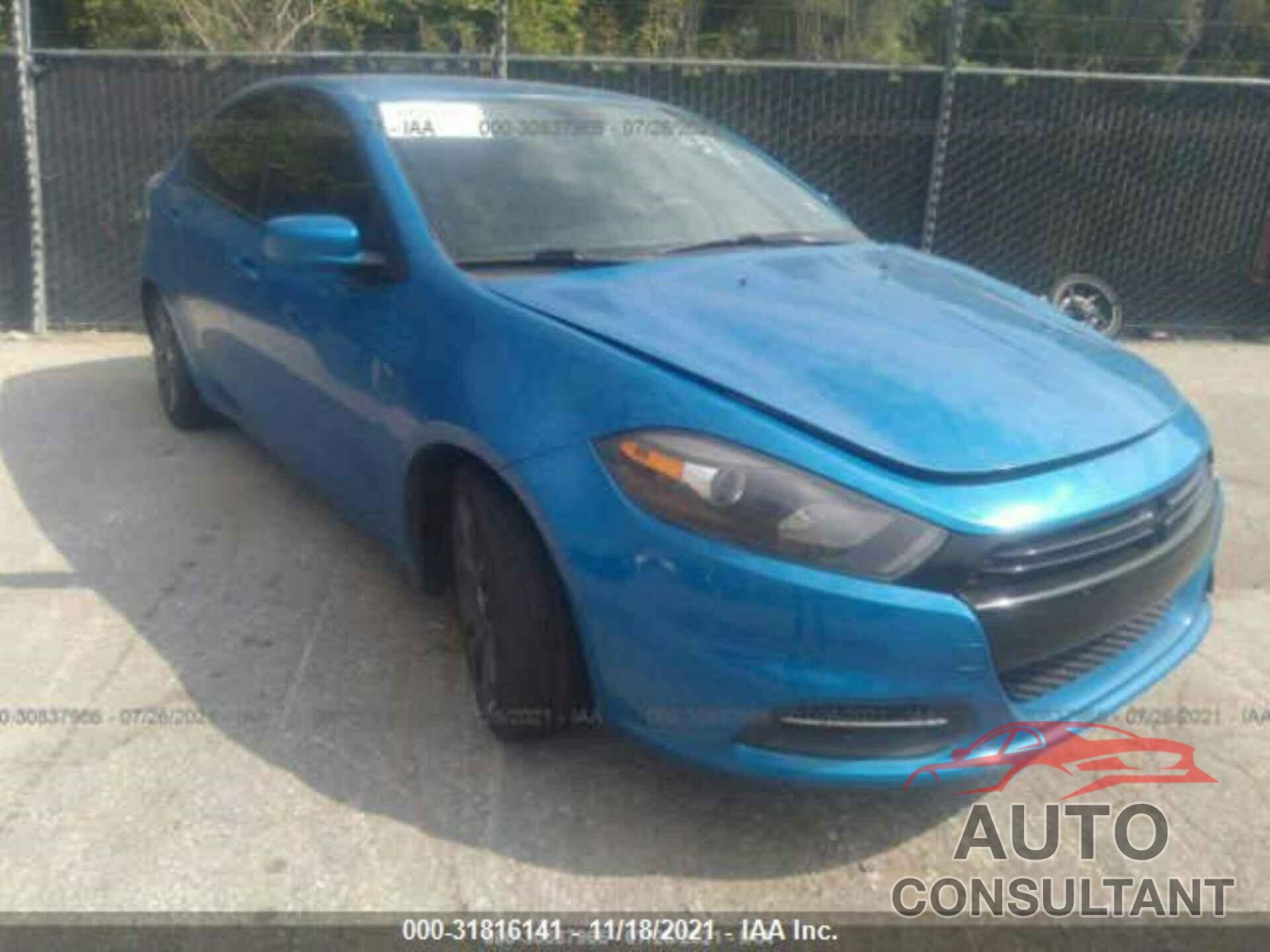 DODGE DART 2015 - 1C3CDFAA0FD406409