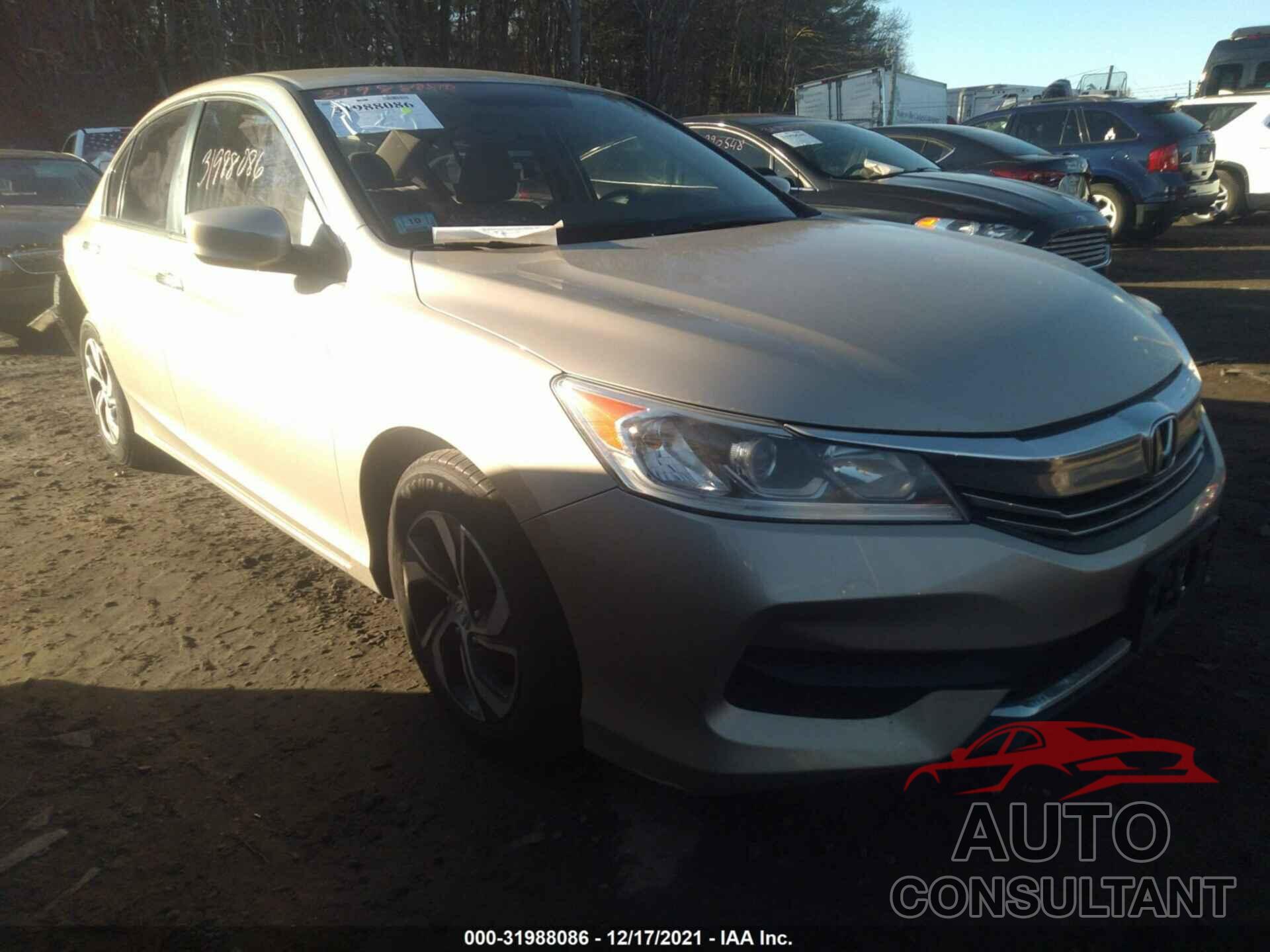 HONDA ACCORD SEDAN 2016 - 1HGCR2F32GA002354