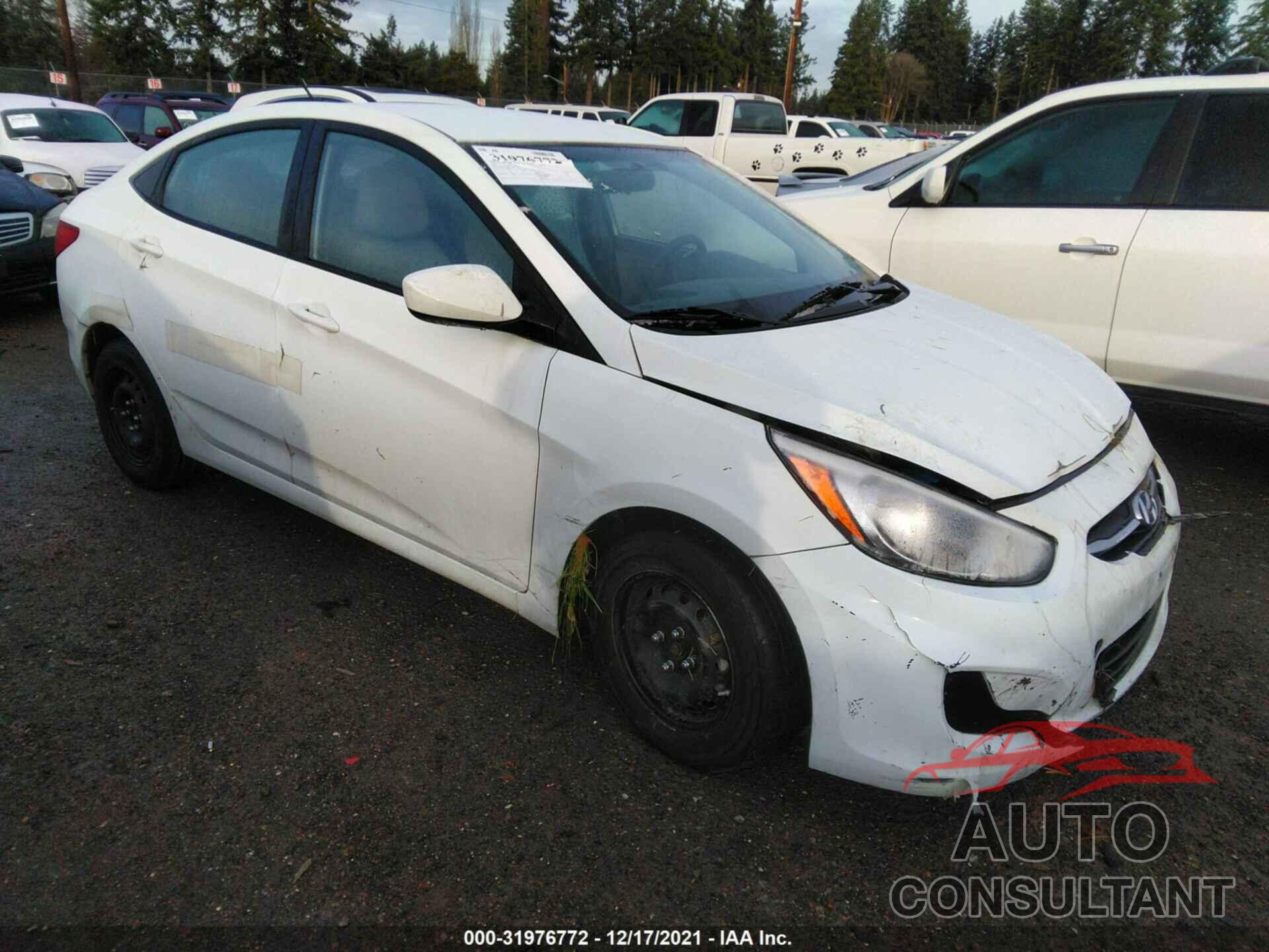 HYUNDAI ACCENT 2016 - KMHCT4AEXGU012595