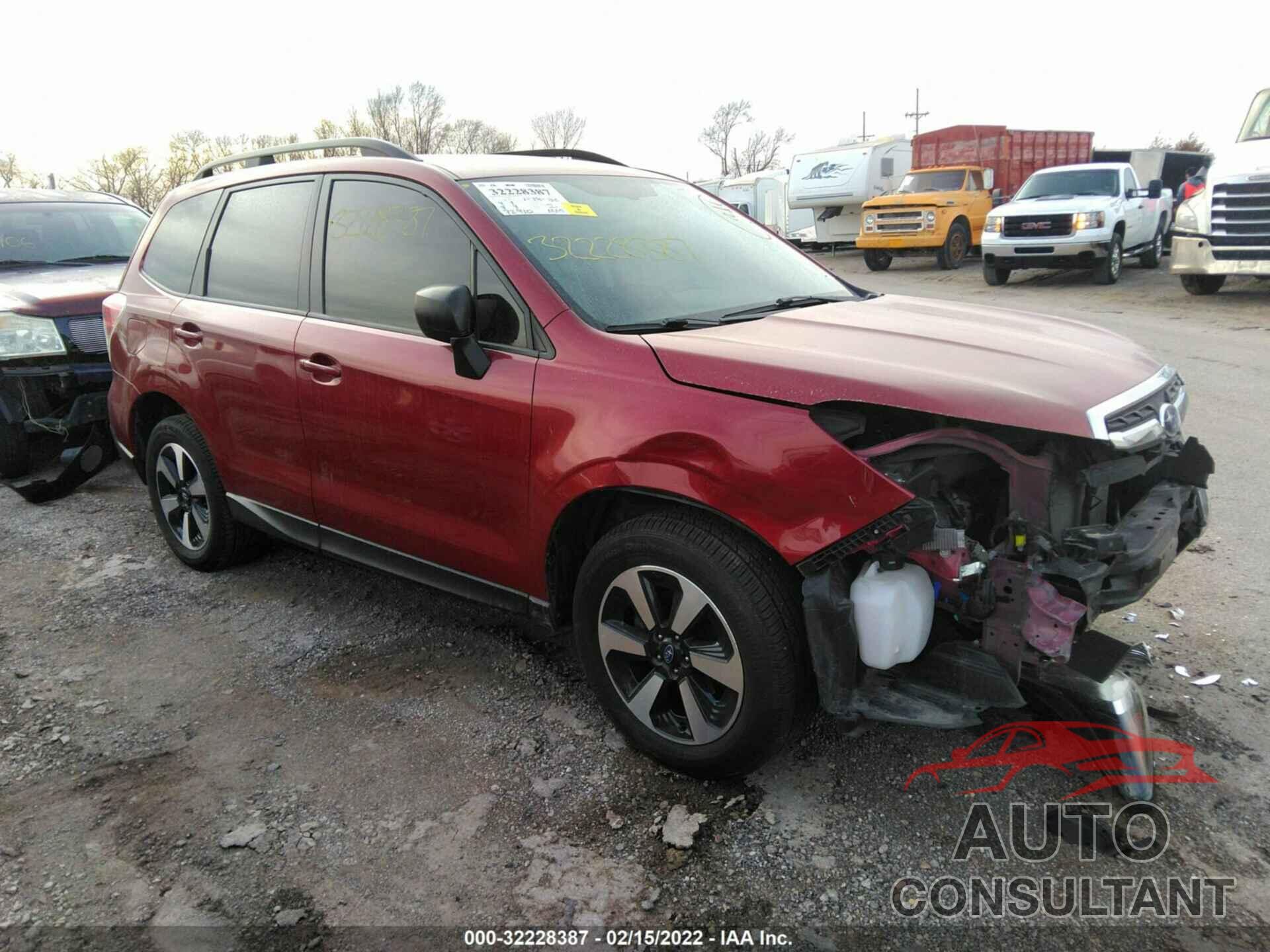 SUBARU FORESTER 2017 - JF2SJABC3HH461596