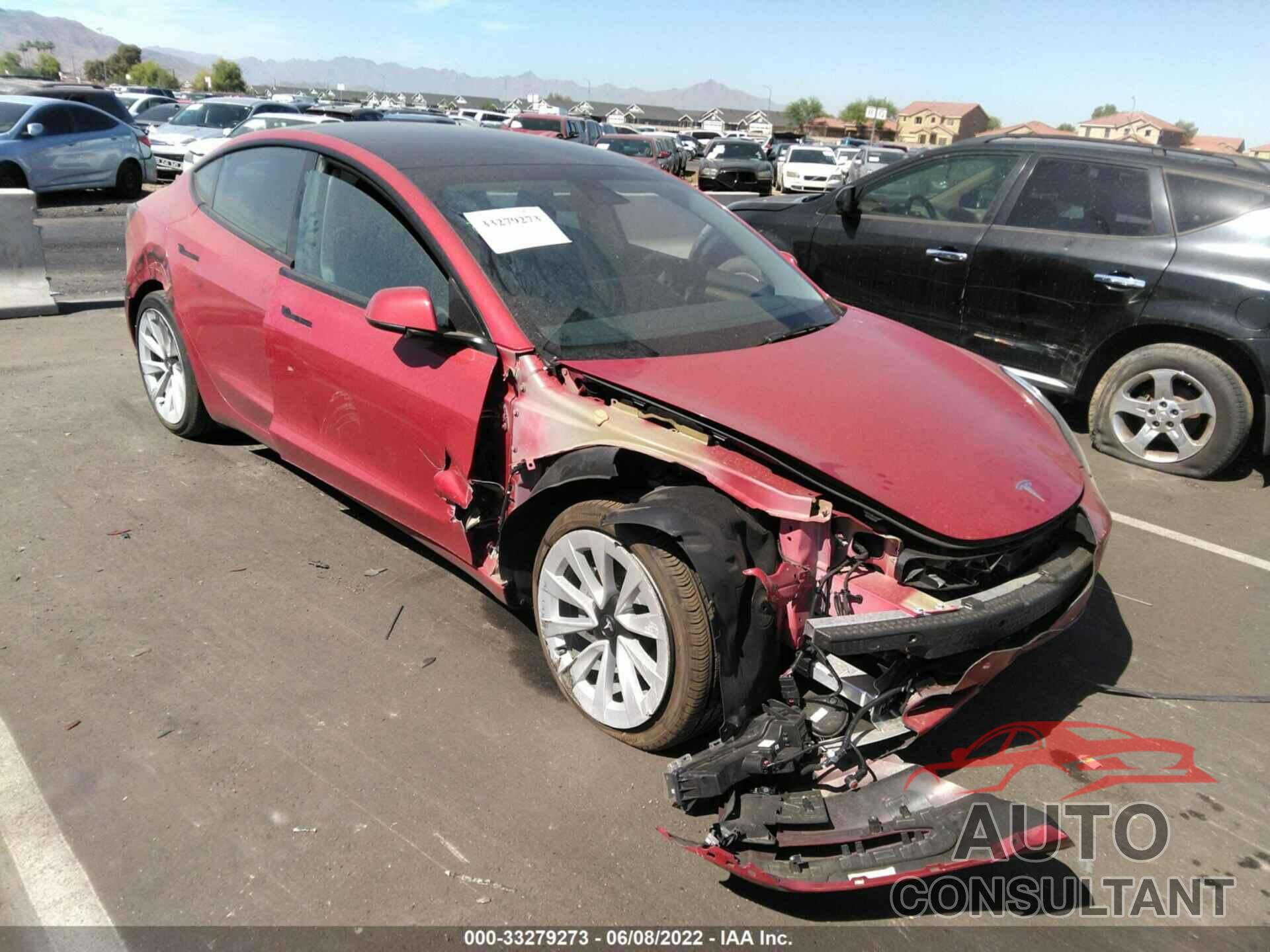 TESLA MODEL 3 2022 - 5YJ3E1EB0NF122039