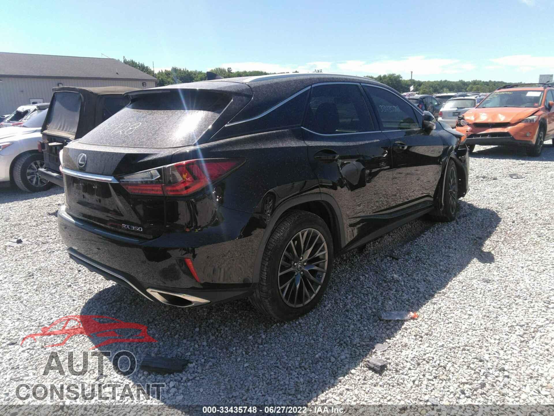 LEXUS RX 2017 - 2T2BZMCA5HC077728