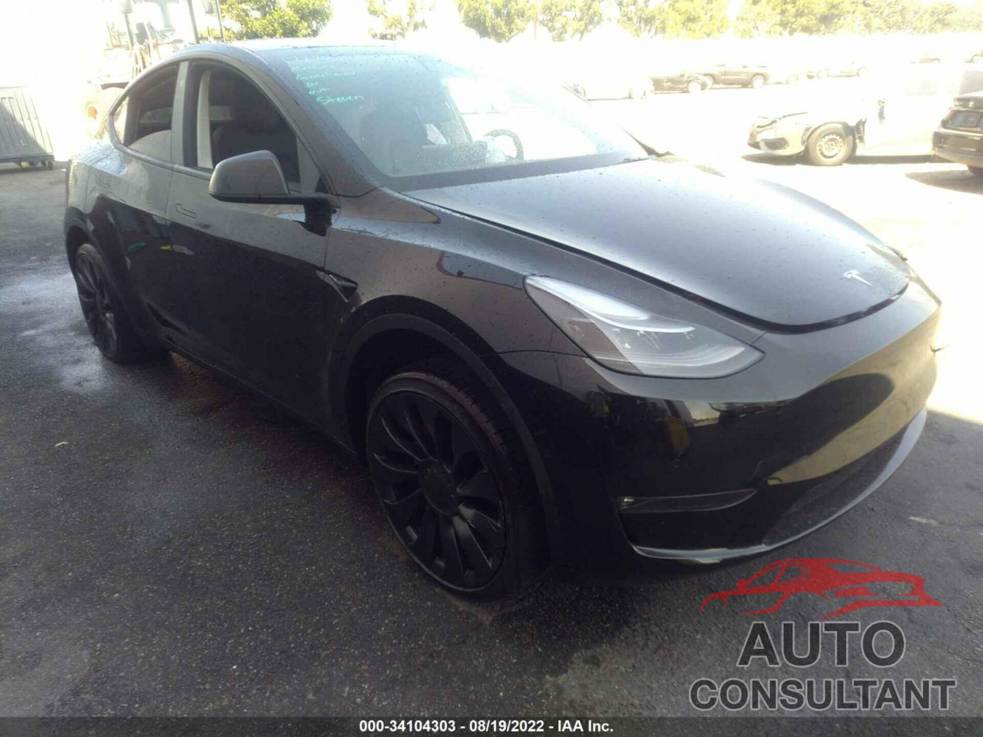 TESLA MODEL Y 2022 - 7SAYGDEF2NF465118